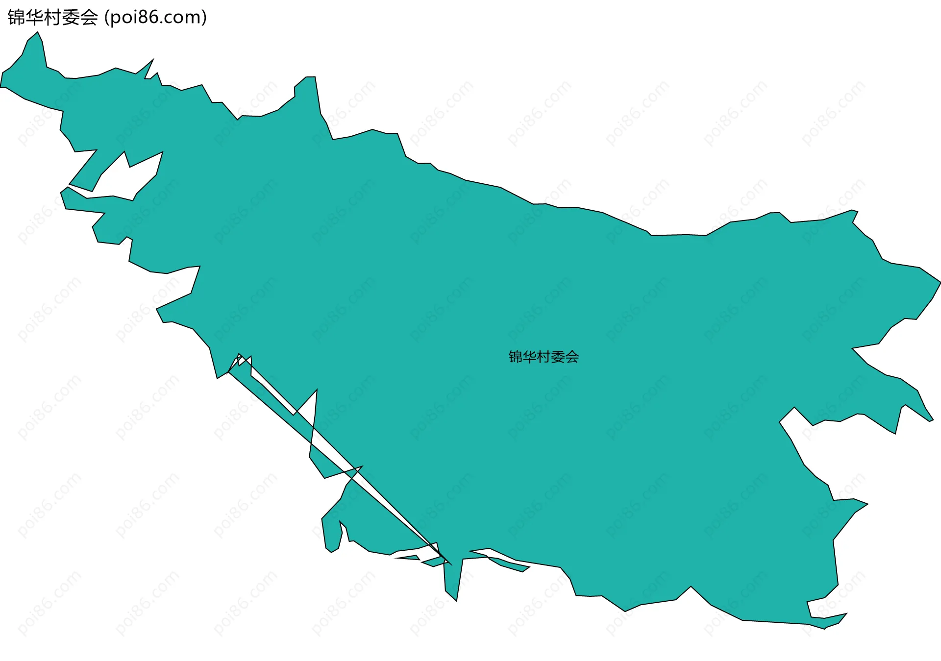 锦华村委会边界地图
