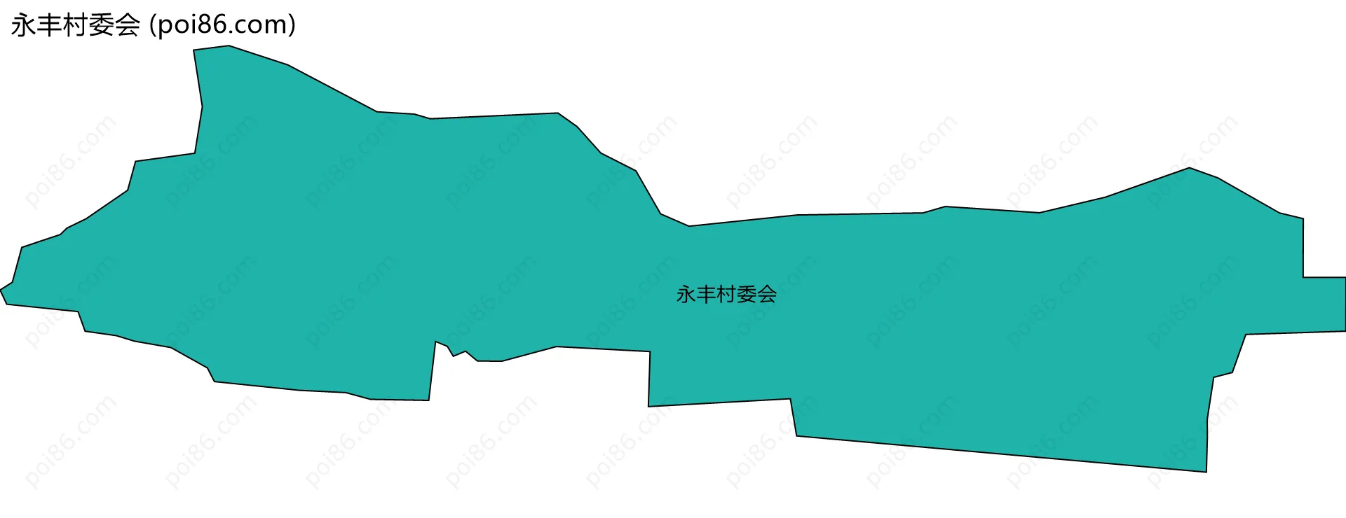 永丰村委会边界地图