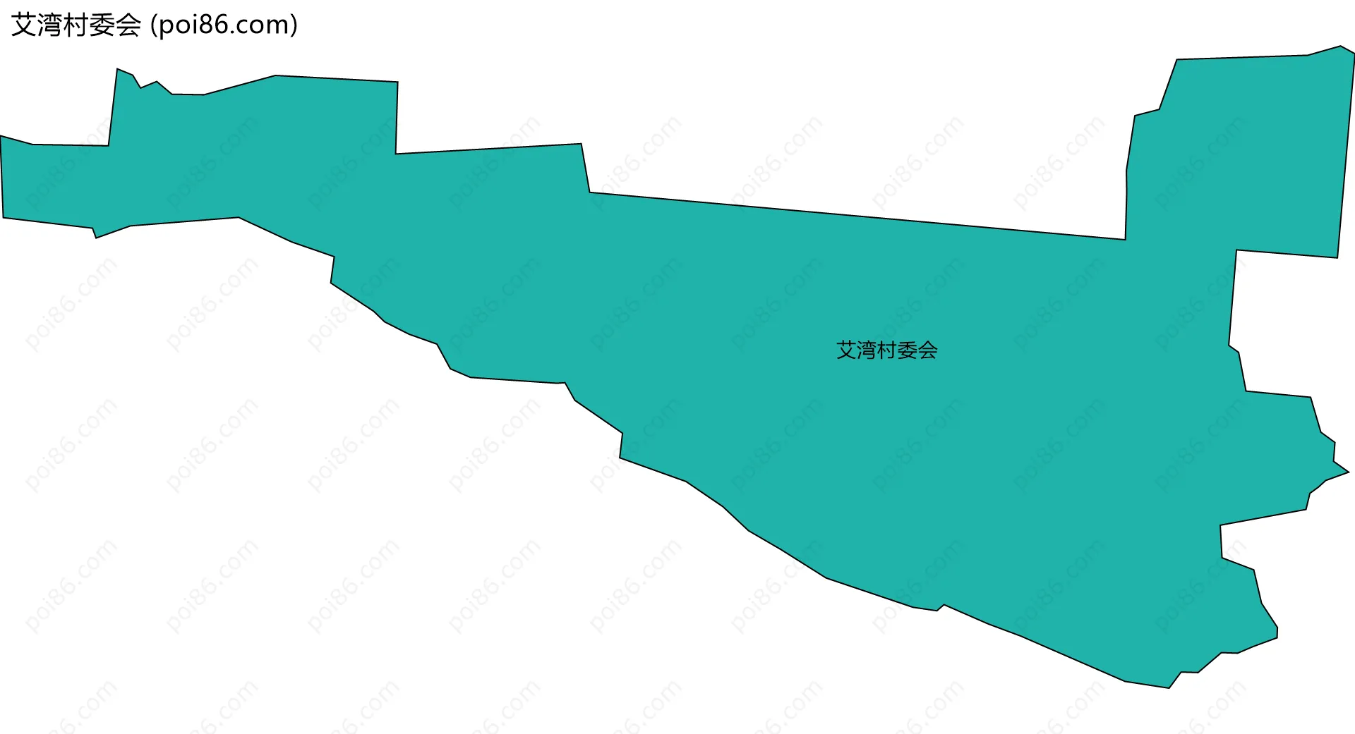 艾湾村委会边界地图