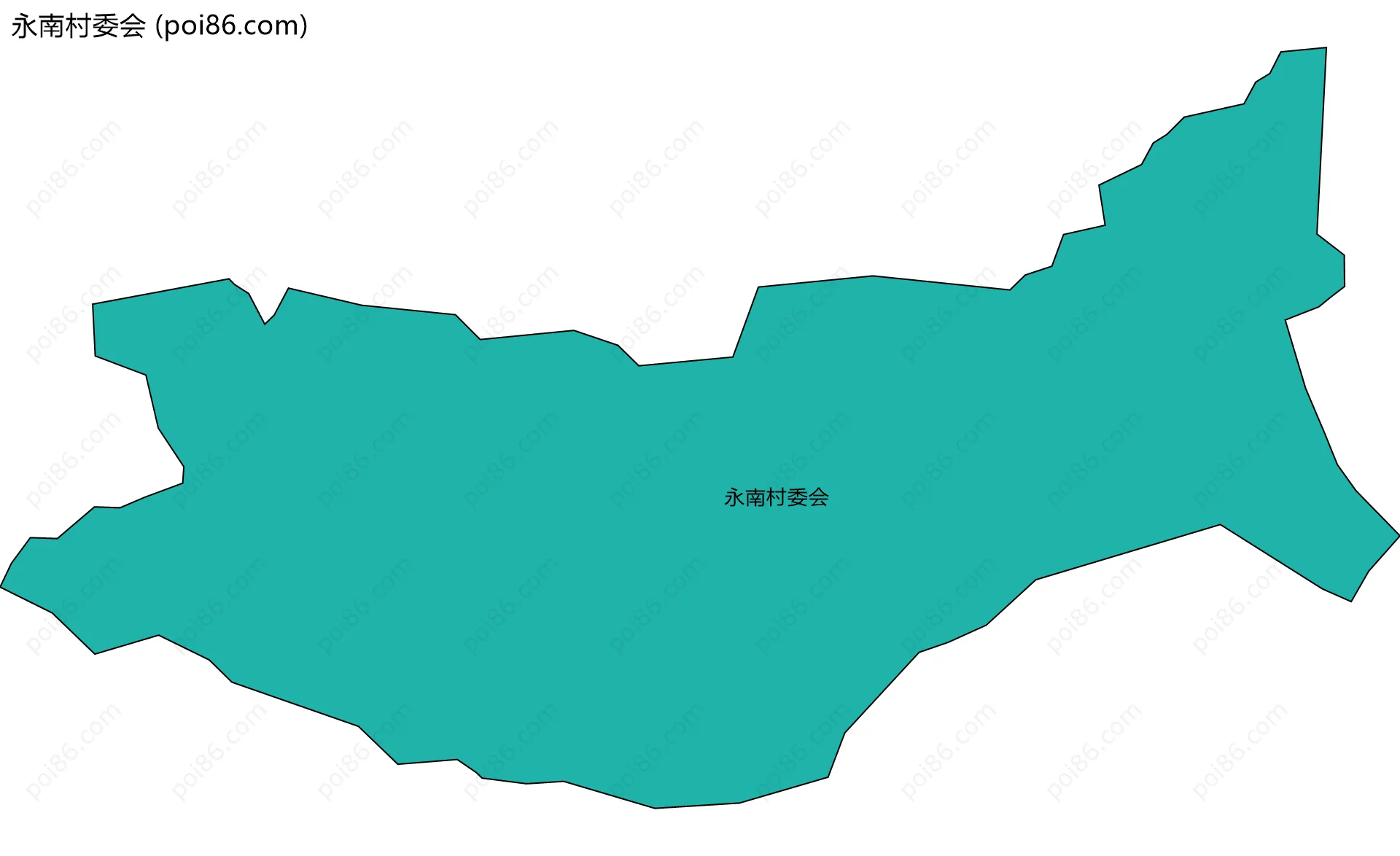 永南村委会边界地图