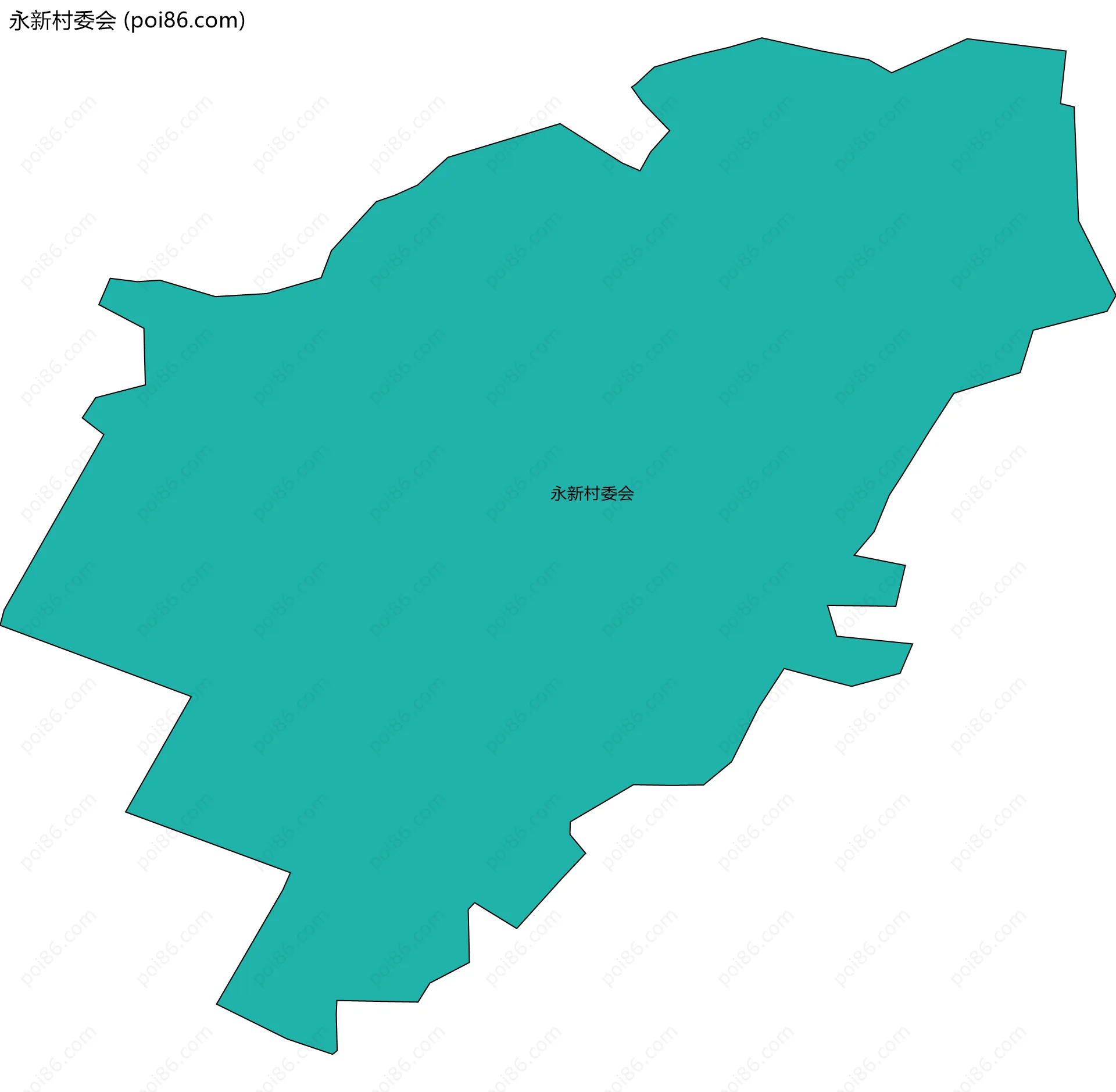 永新村委会边界地图
