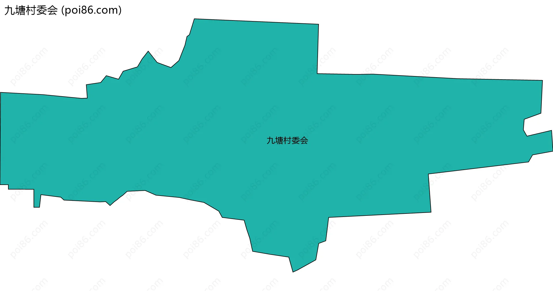 九塘村委会边界地图