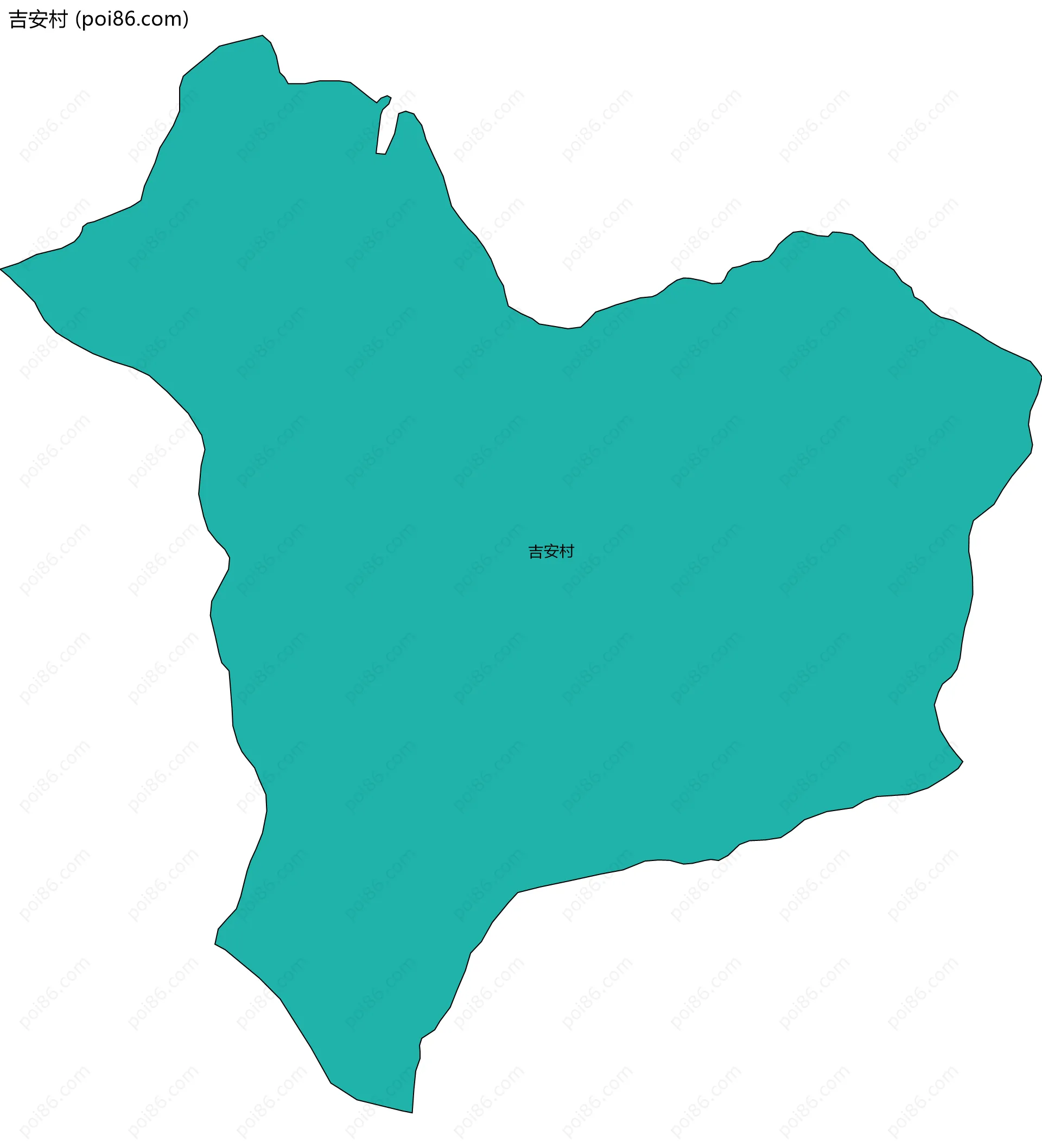 吉安村边界地图