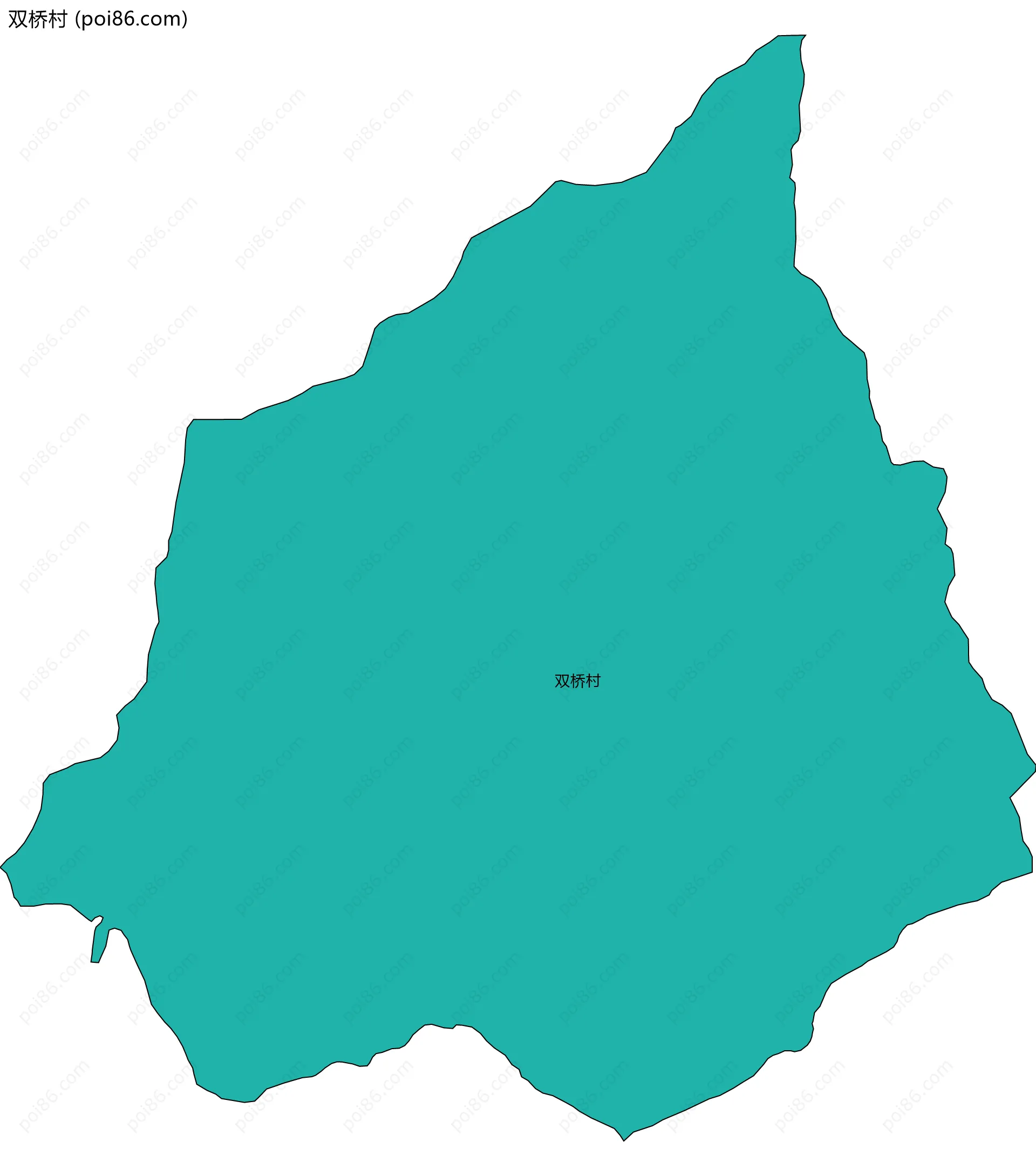 双桥村边界地图