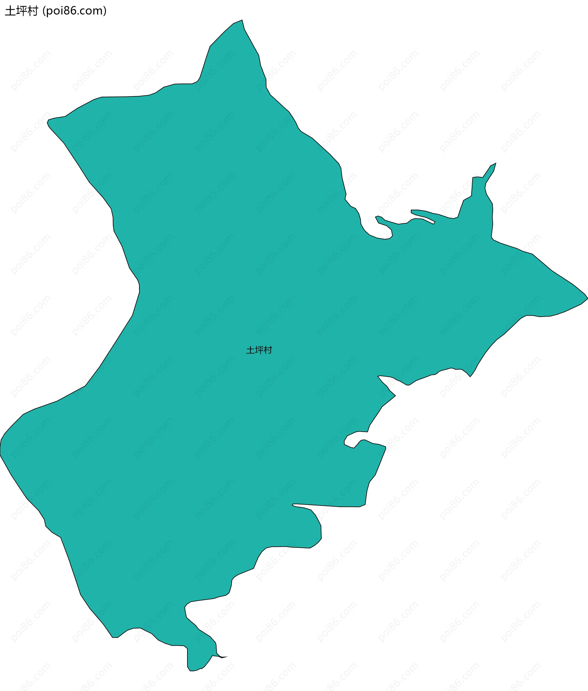 土坪村边界地图