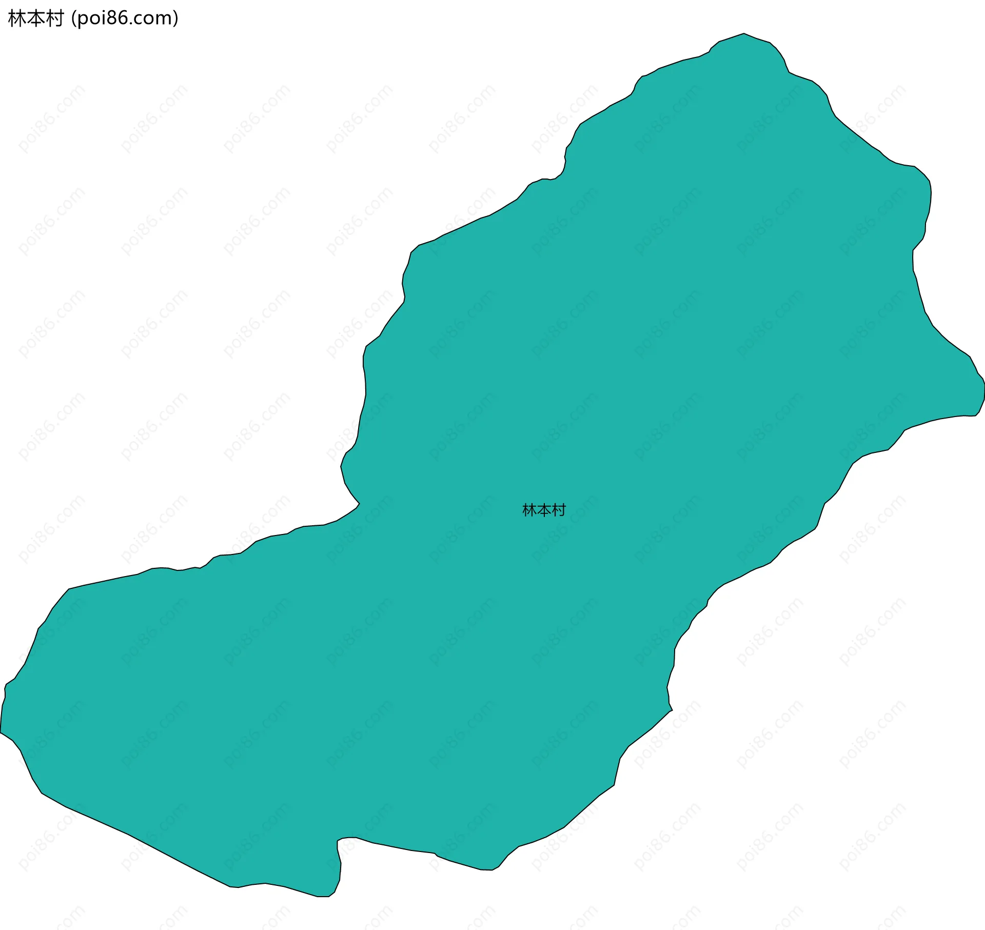 林本村边界地图