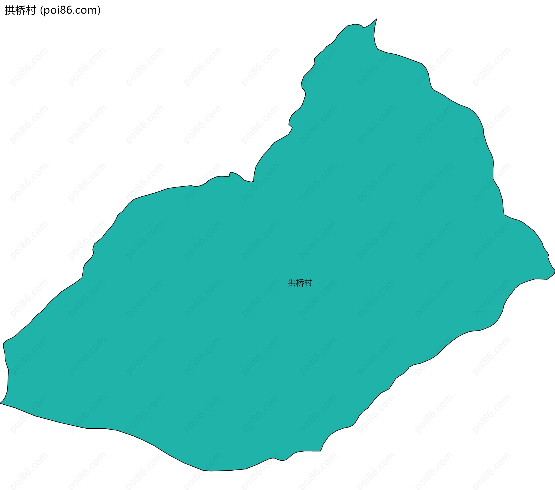 拱桥村边界地图