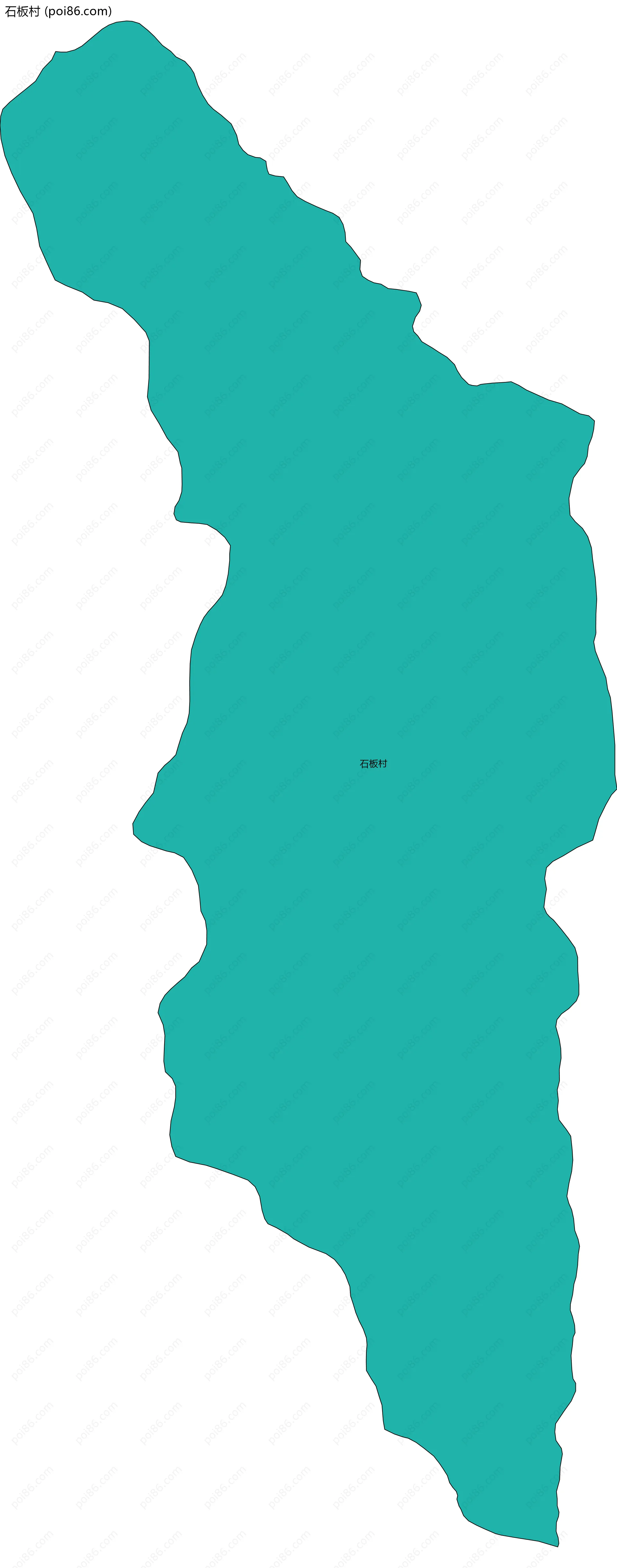 石板村边界地图