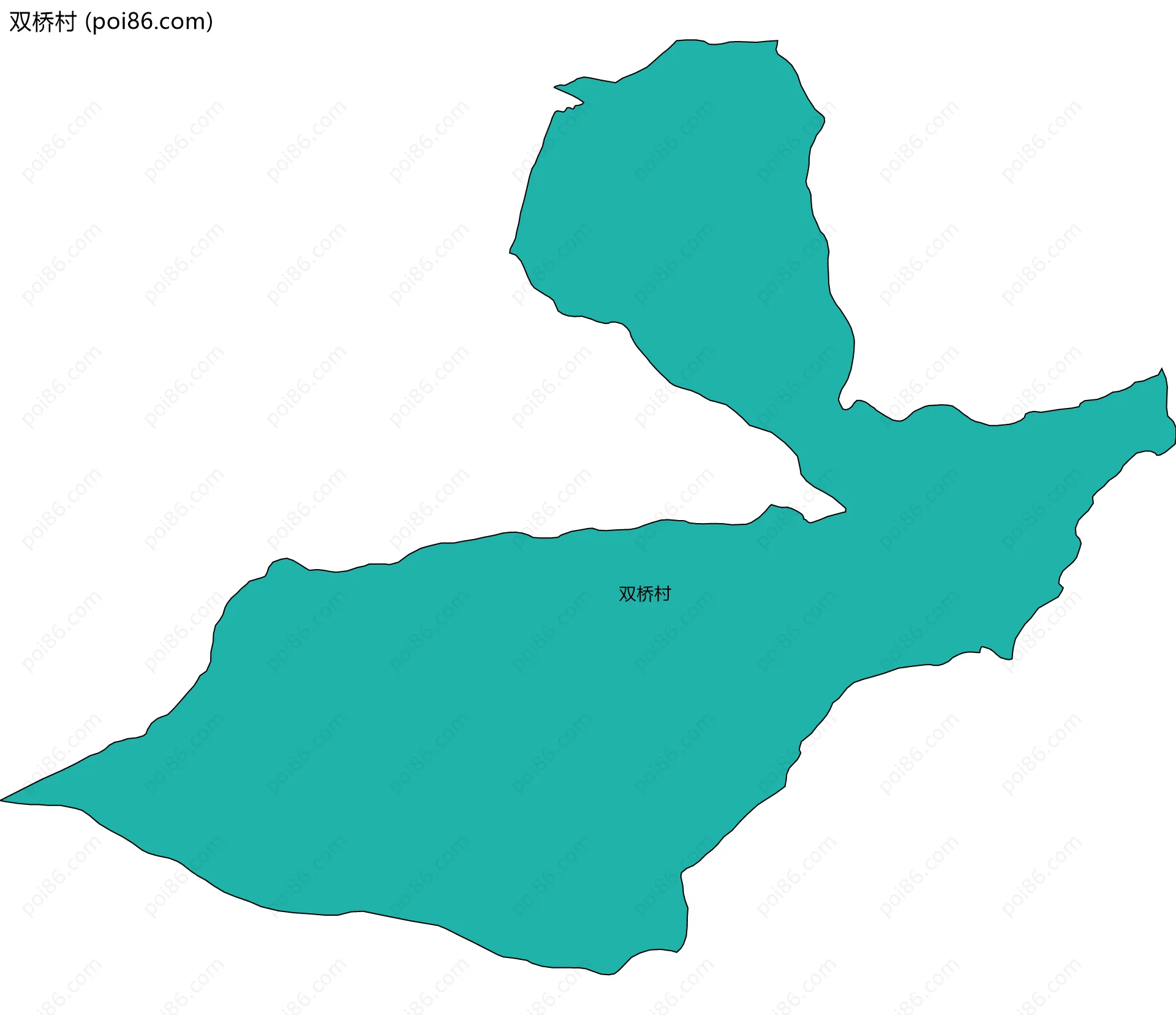 双桥村边界地图