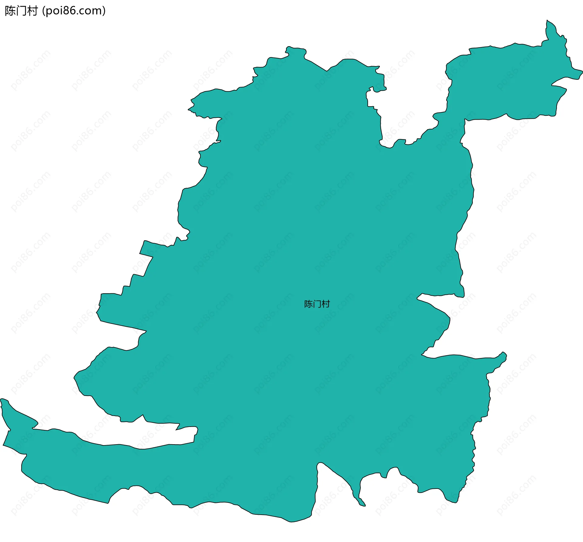 陈门村边界地图