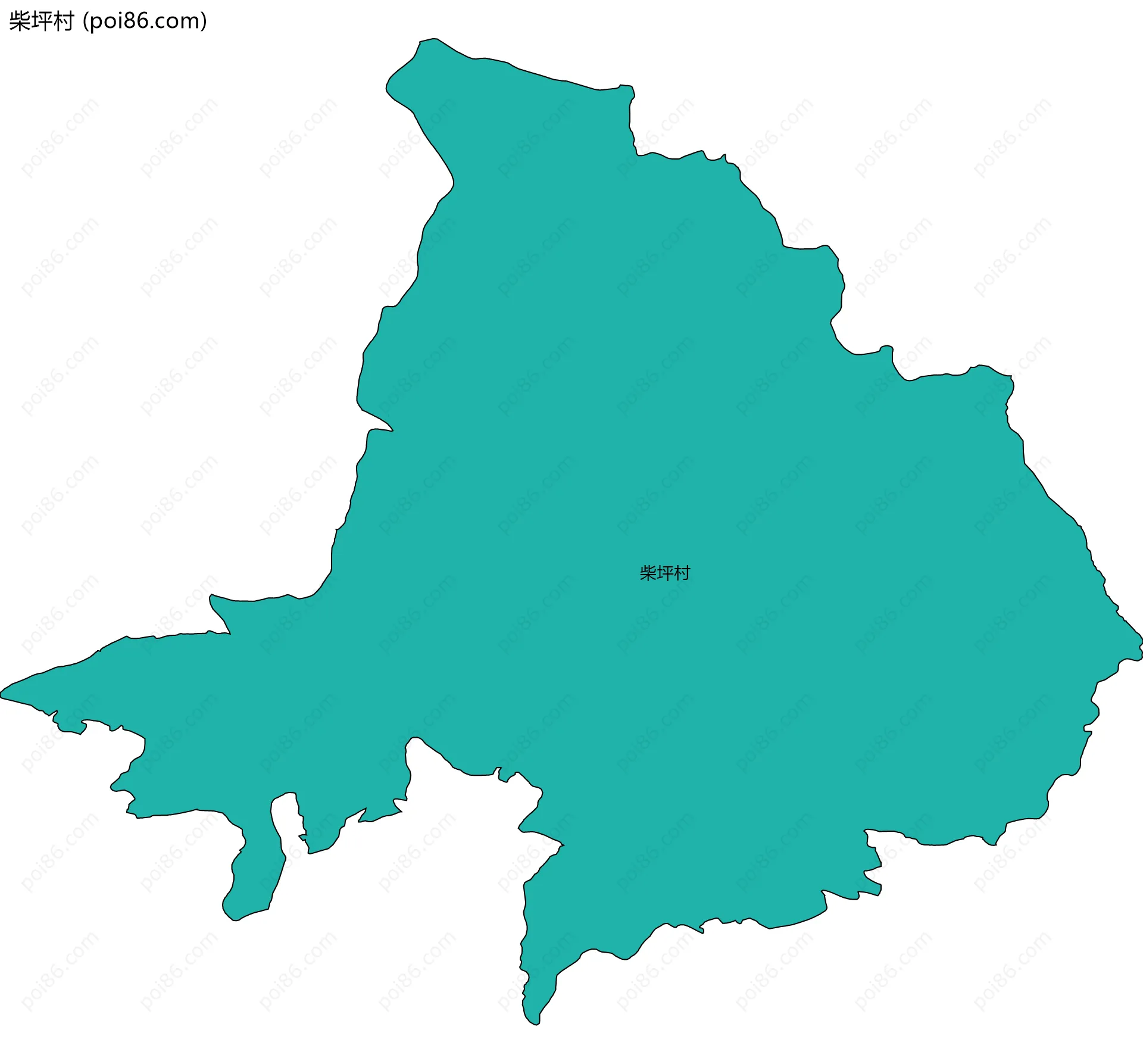 柴坪村边界地图