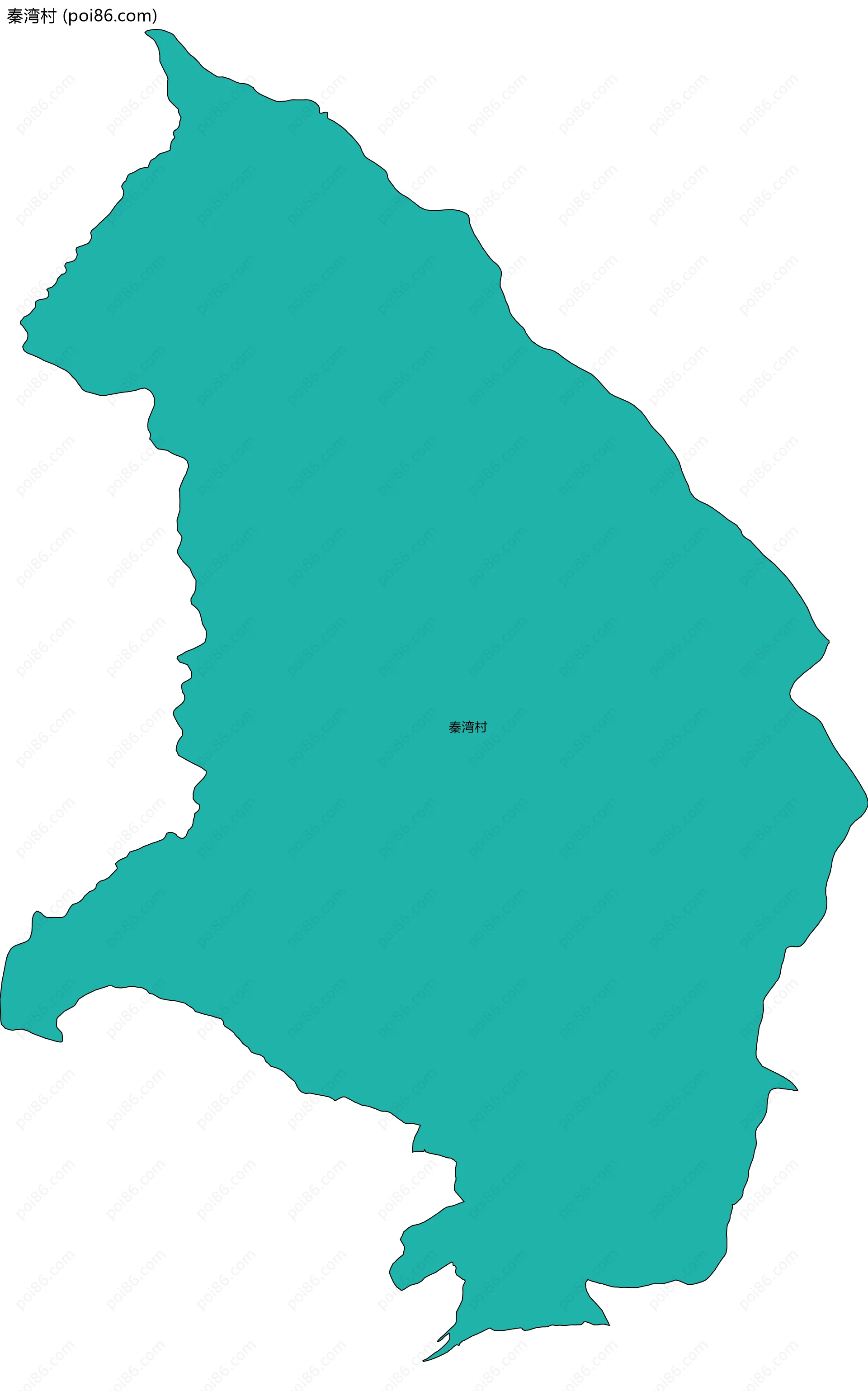 秦湾村边界地图