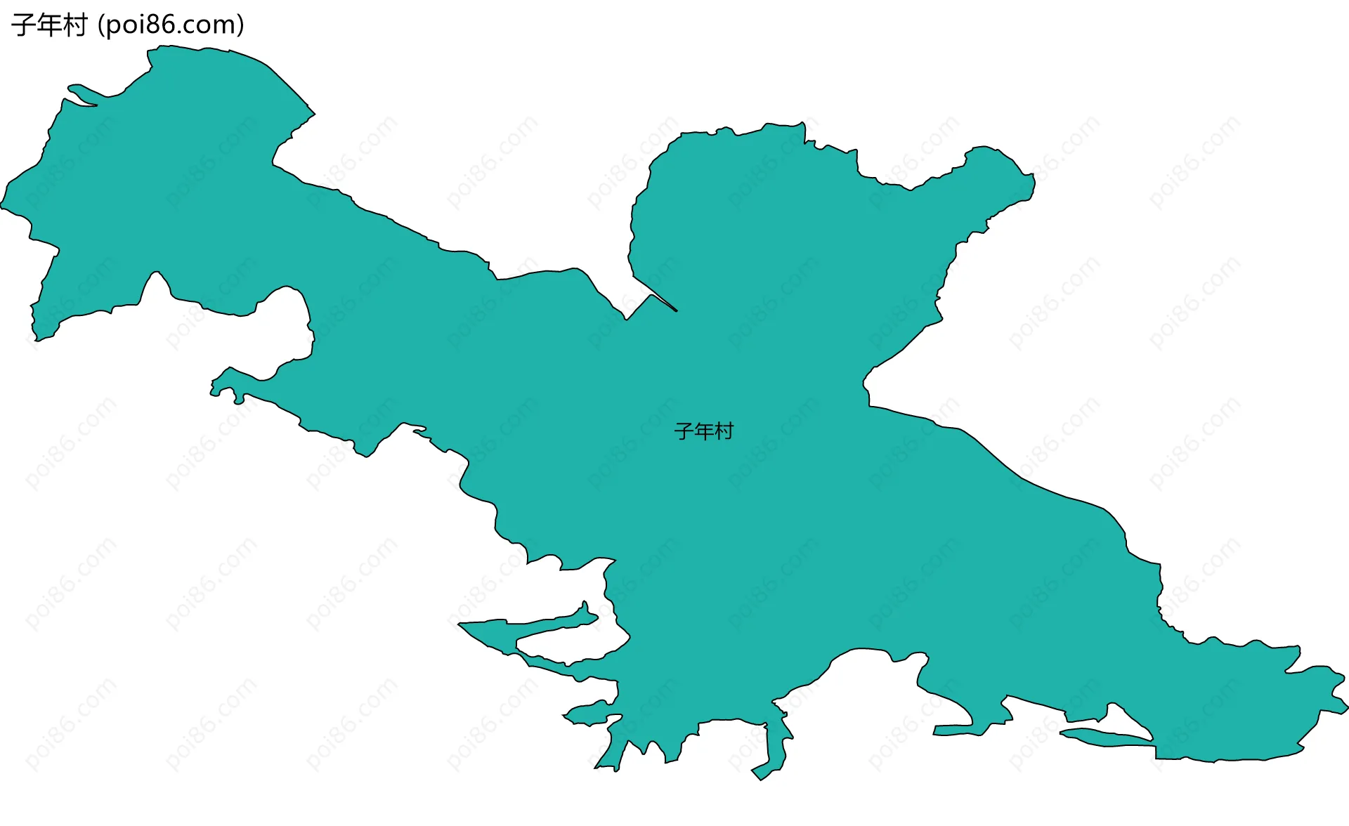 子年村边界地图