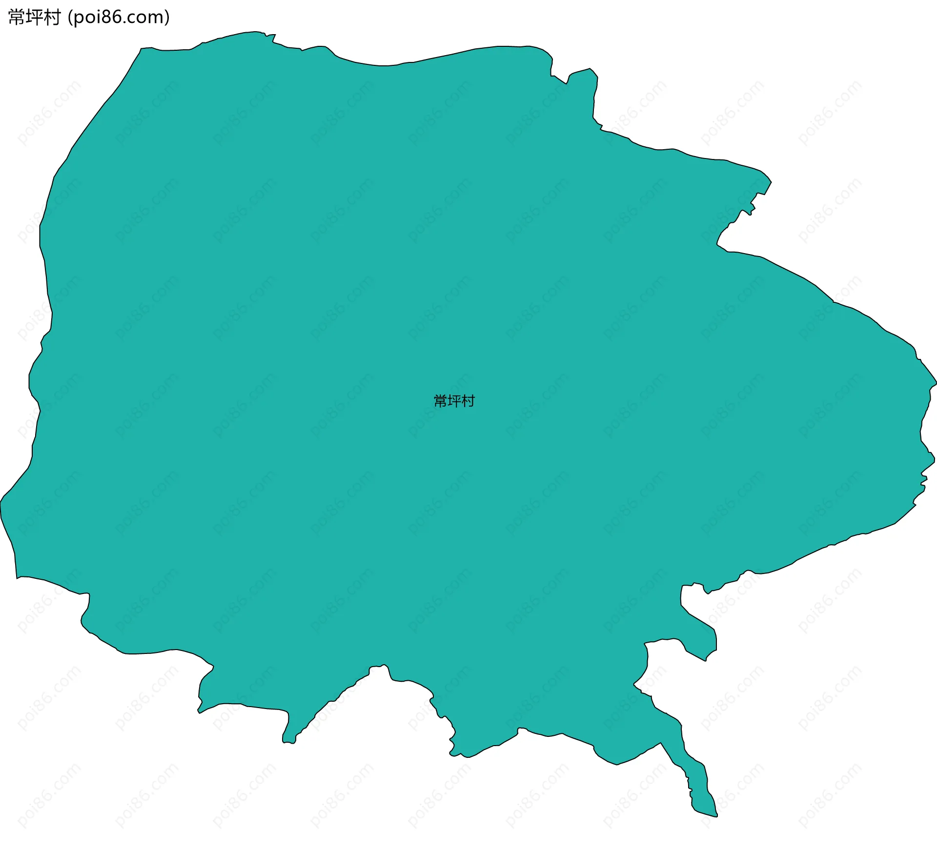 常坪村边界地图