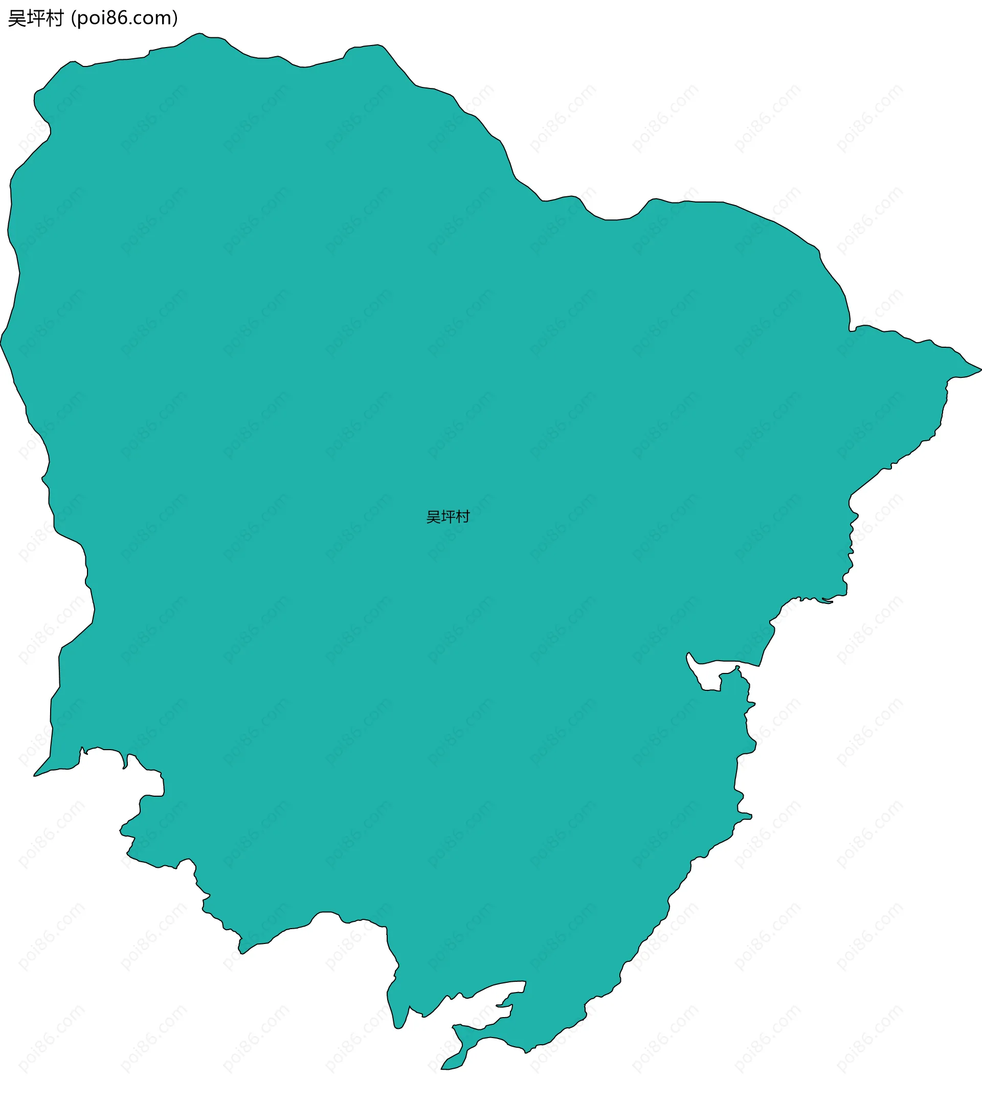 吴坪村边界地图