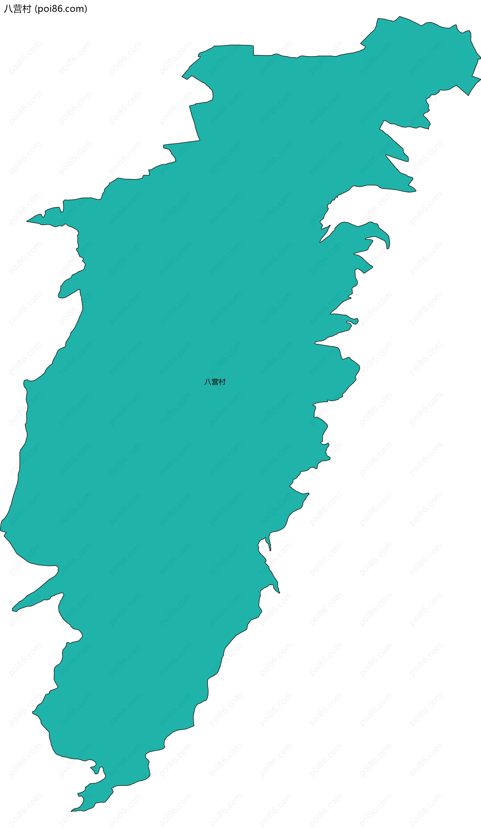 八营村边界地图