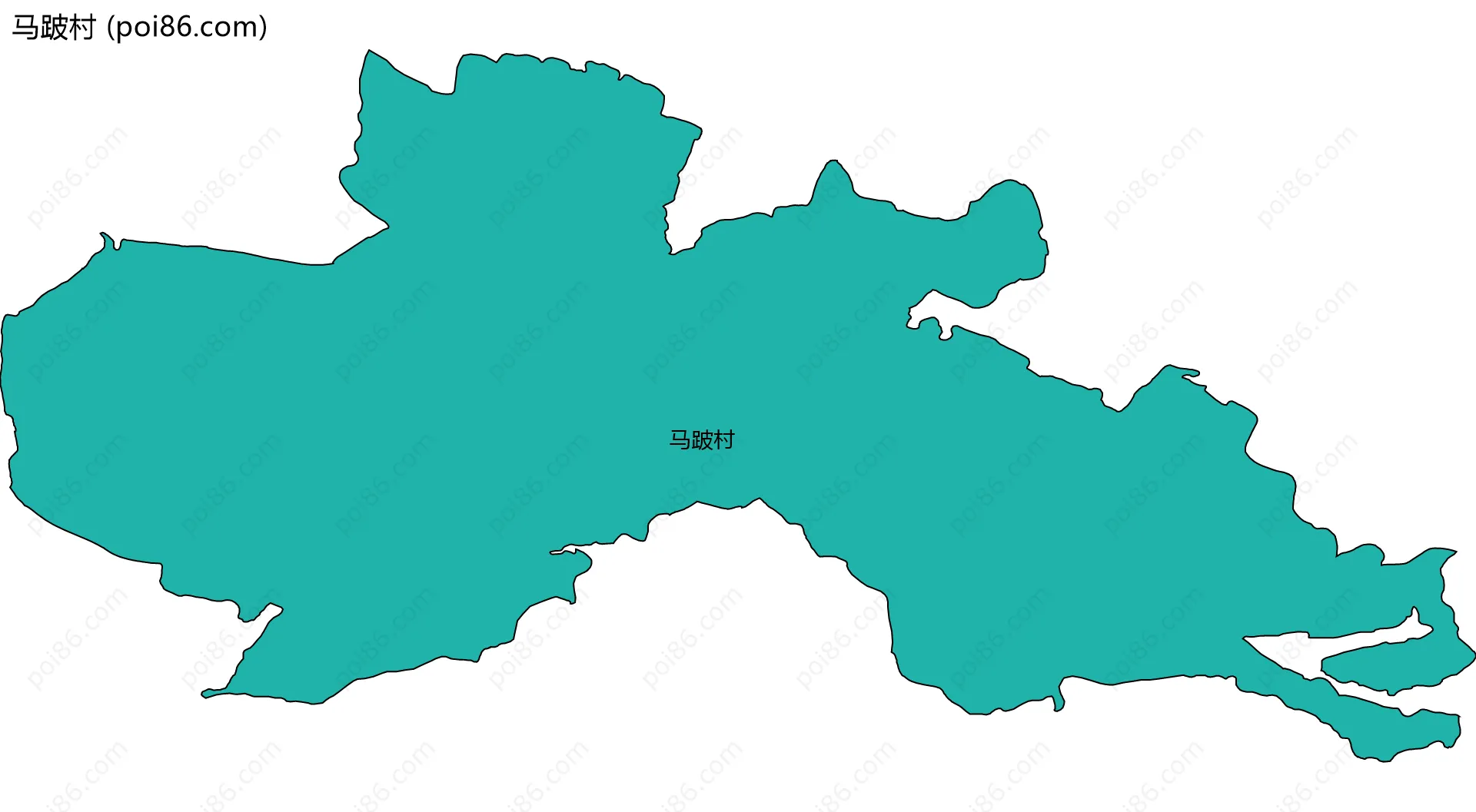 马跛村边界地图