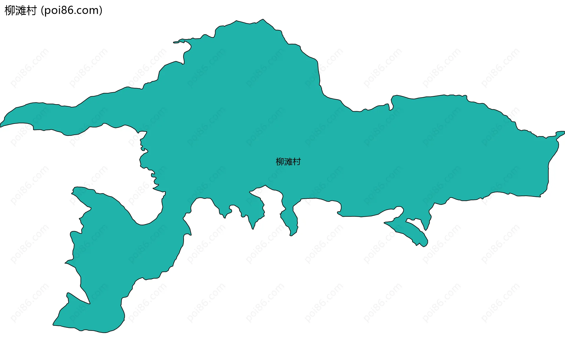 柳滩村边界地图