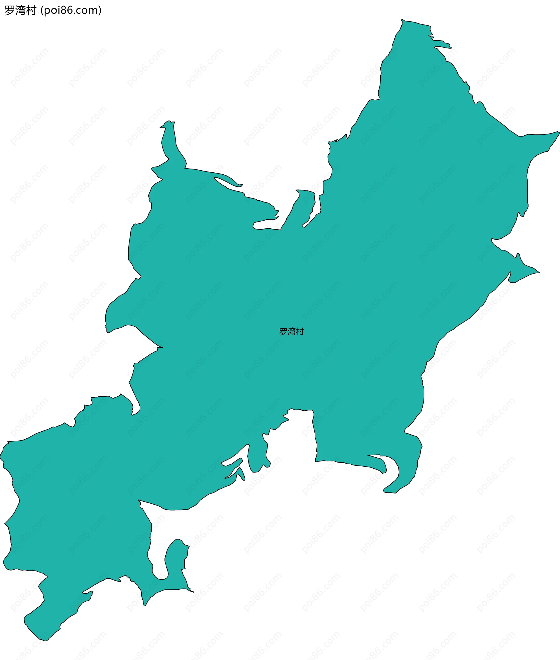 罗湾村边界地图