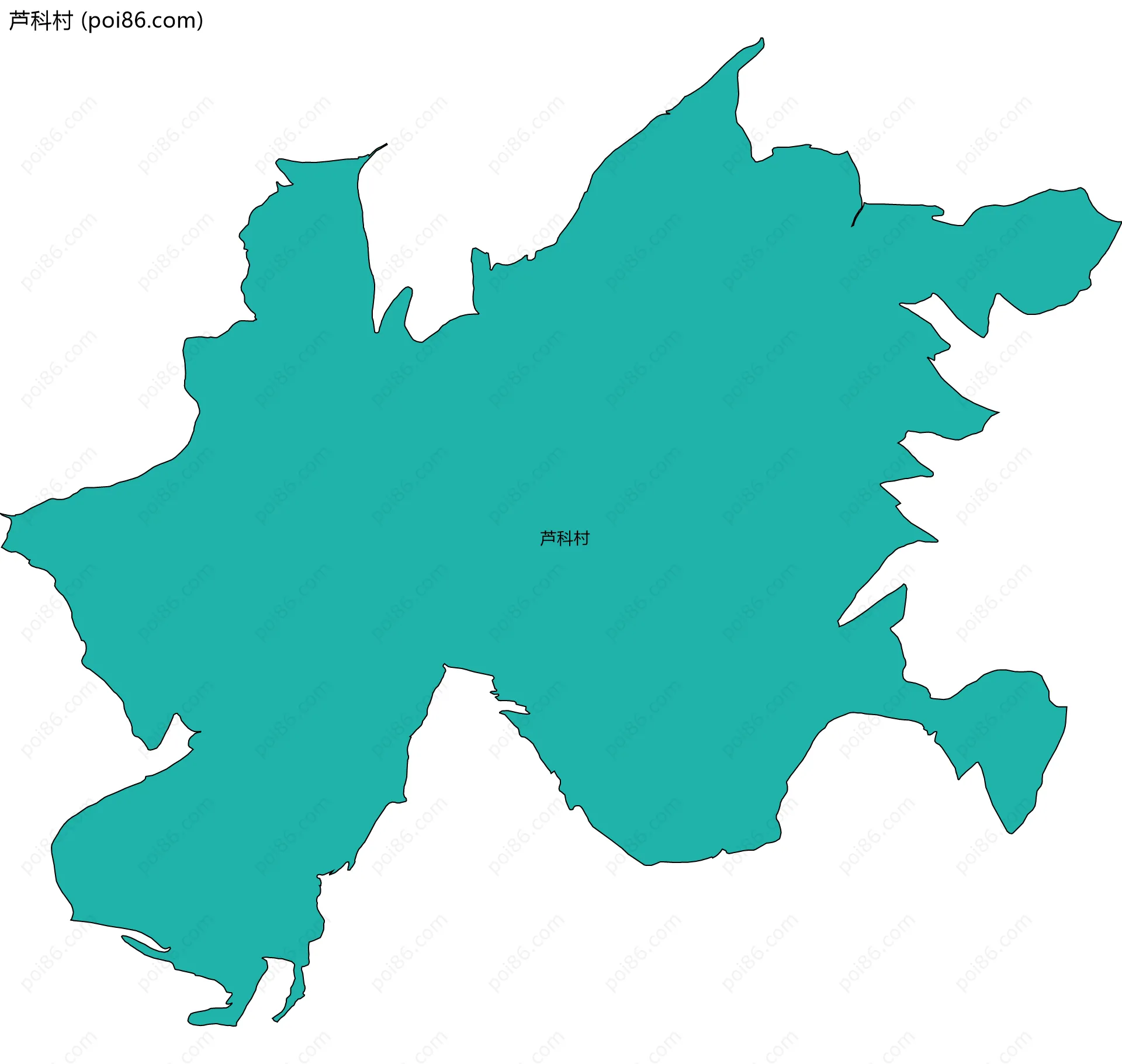 芦科村边界地图