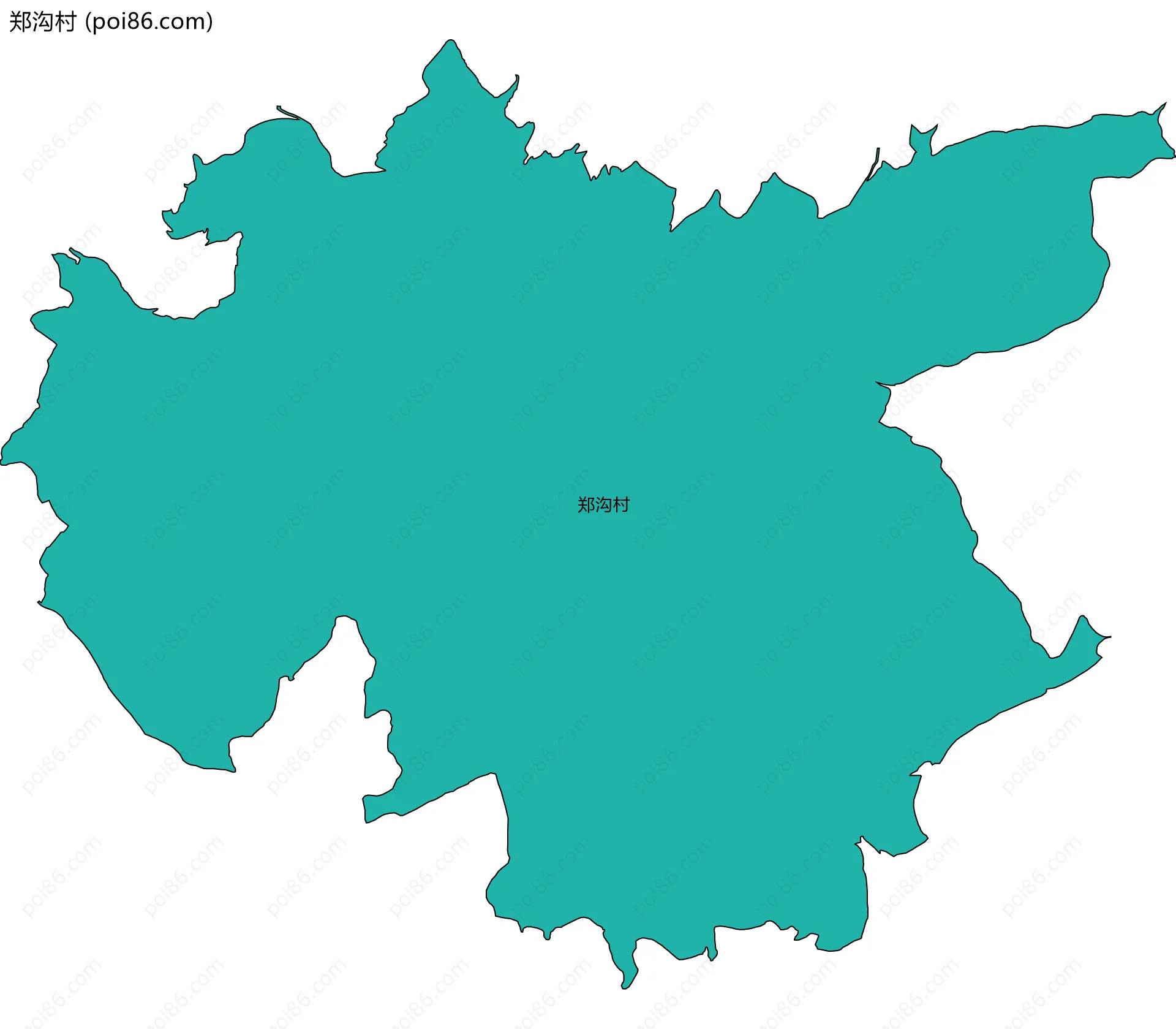 郑沟村边界地图