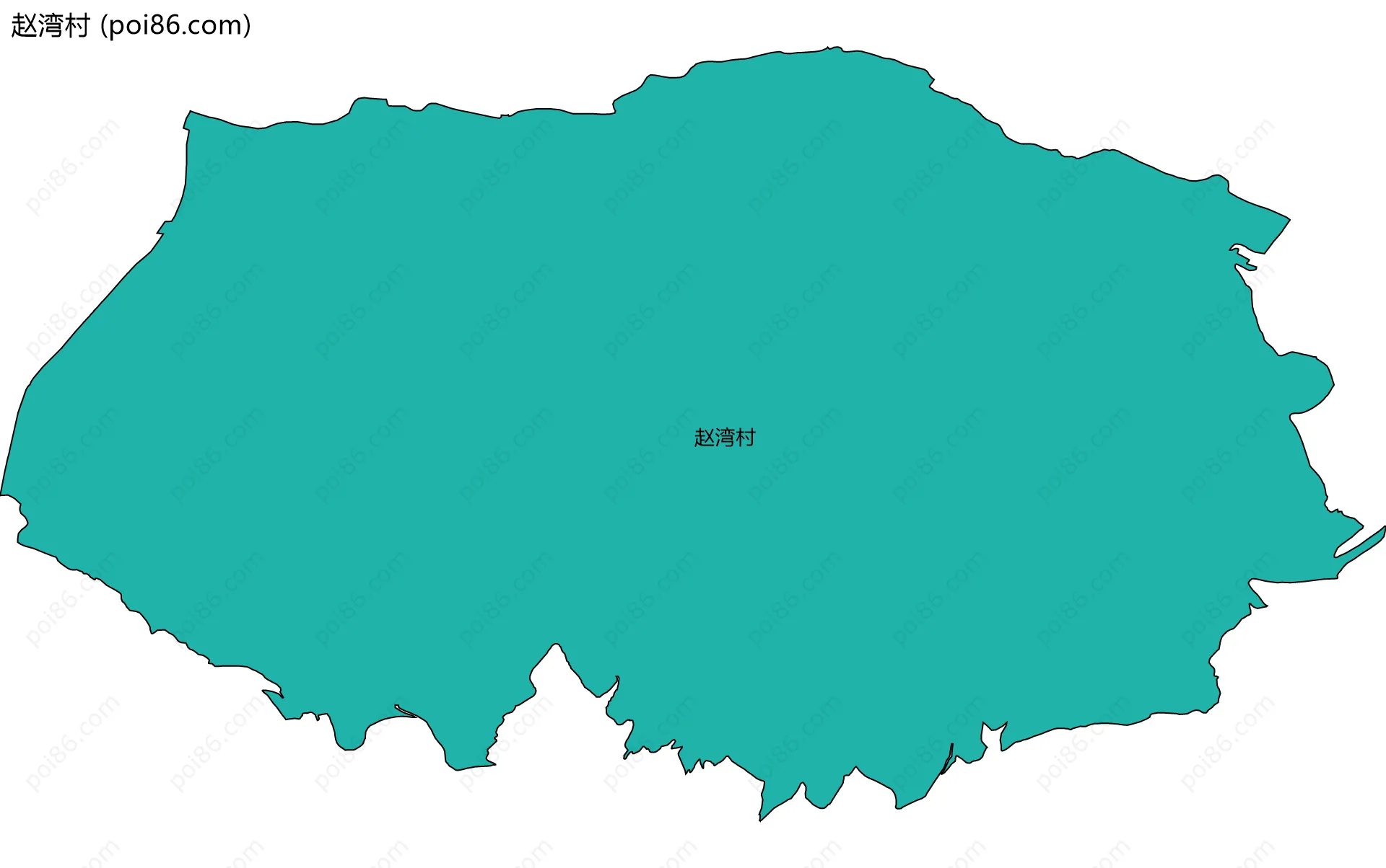 赵湾村边界地图