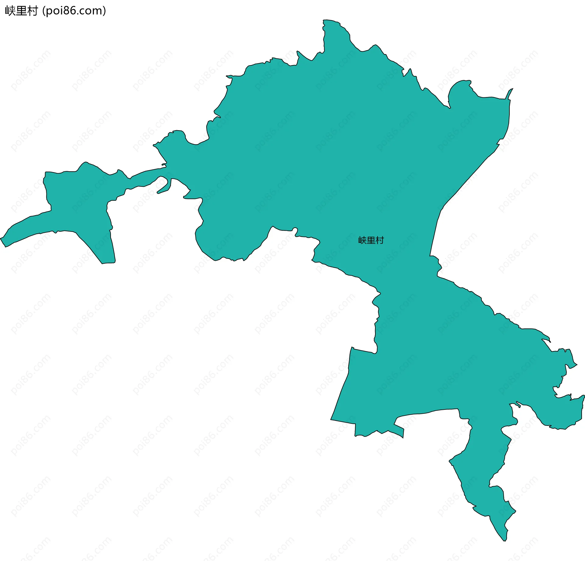 峡里村边界地图