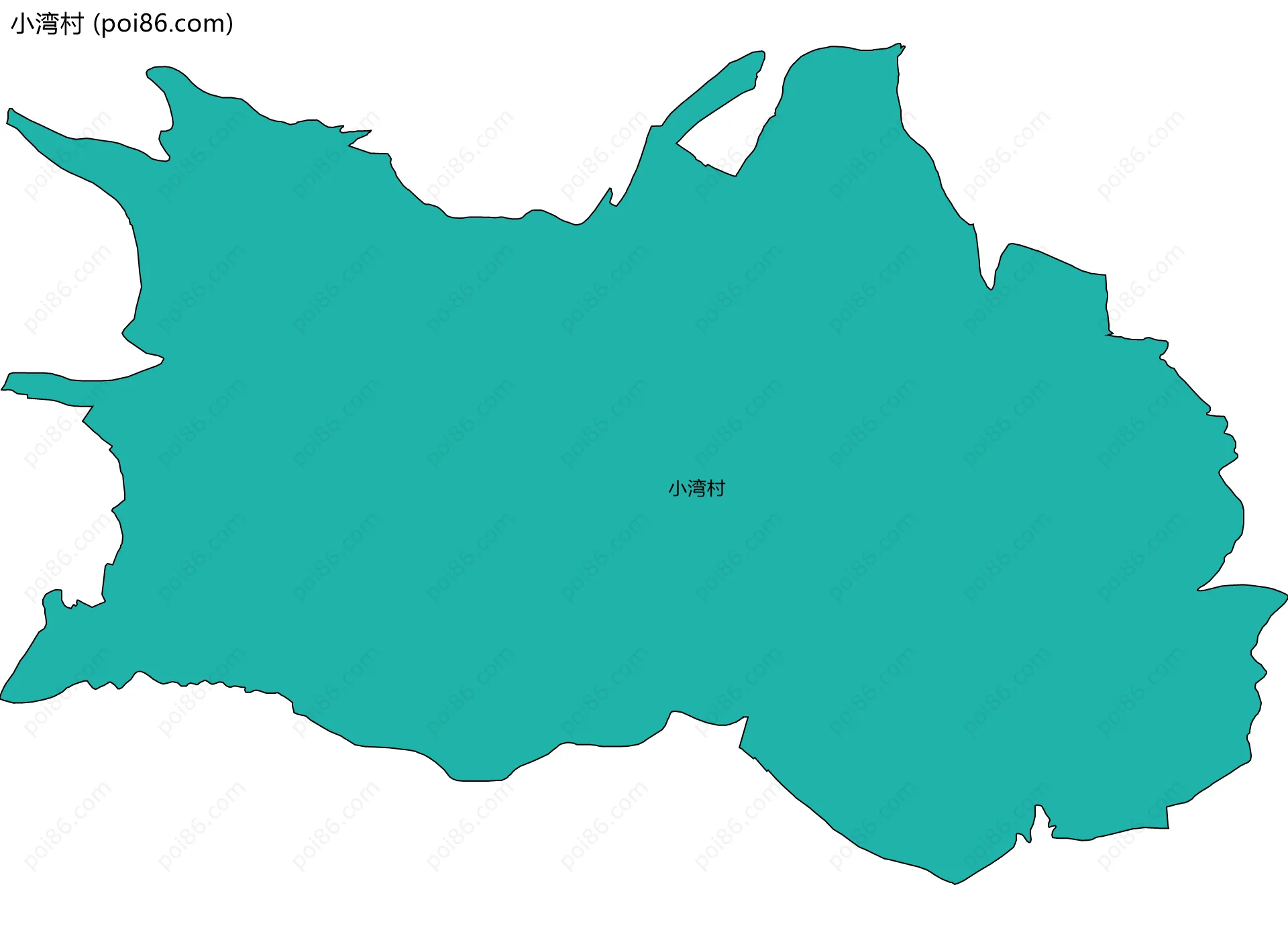 小湾村边界地图