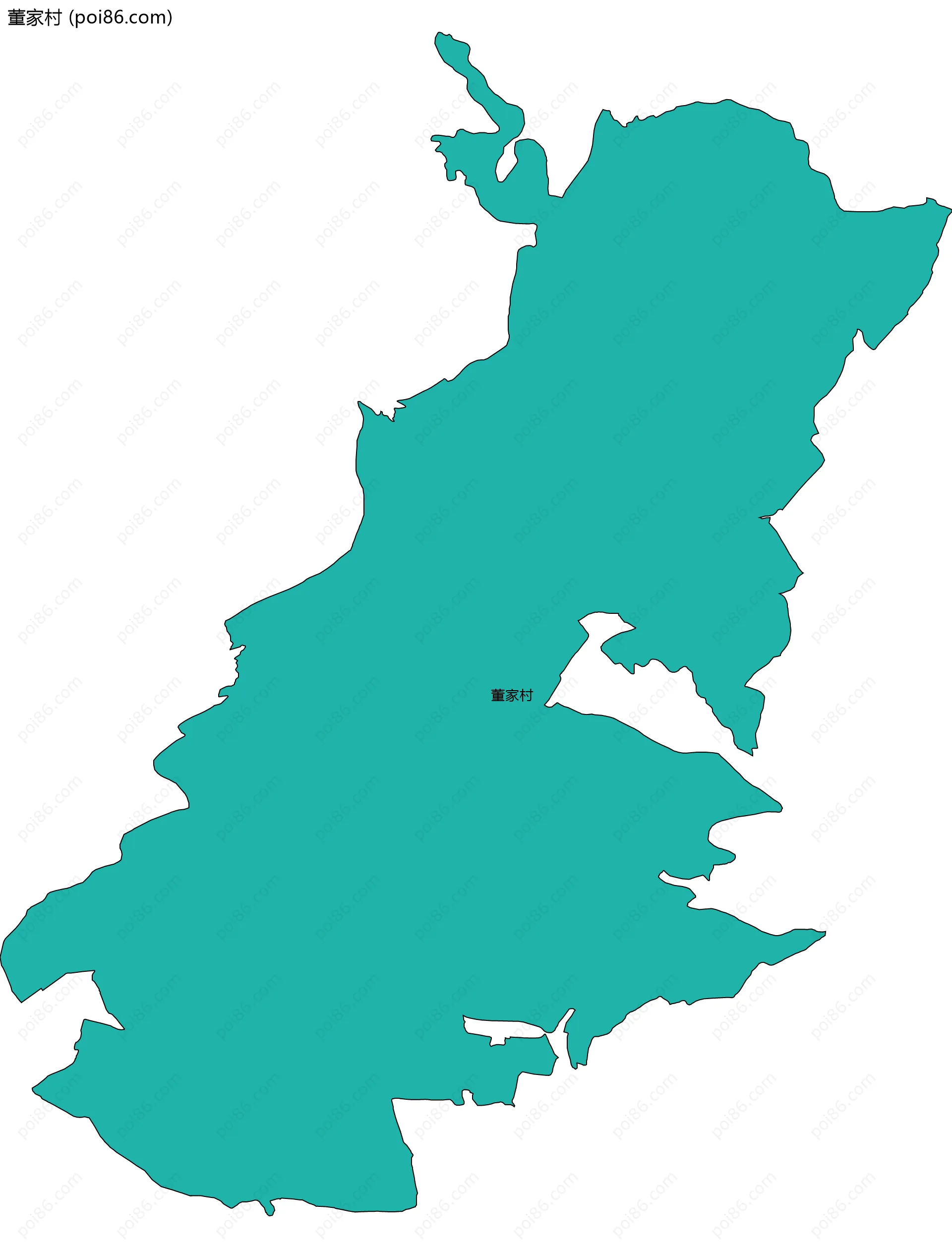 董家村边界地图