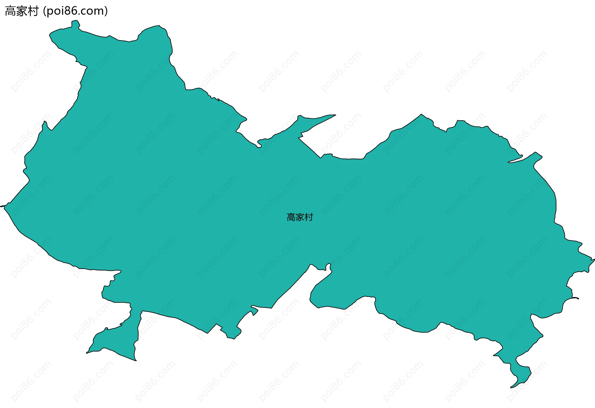 高家村边界地图