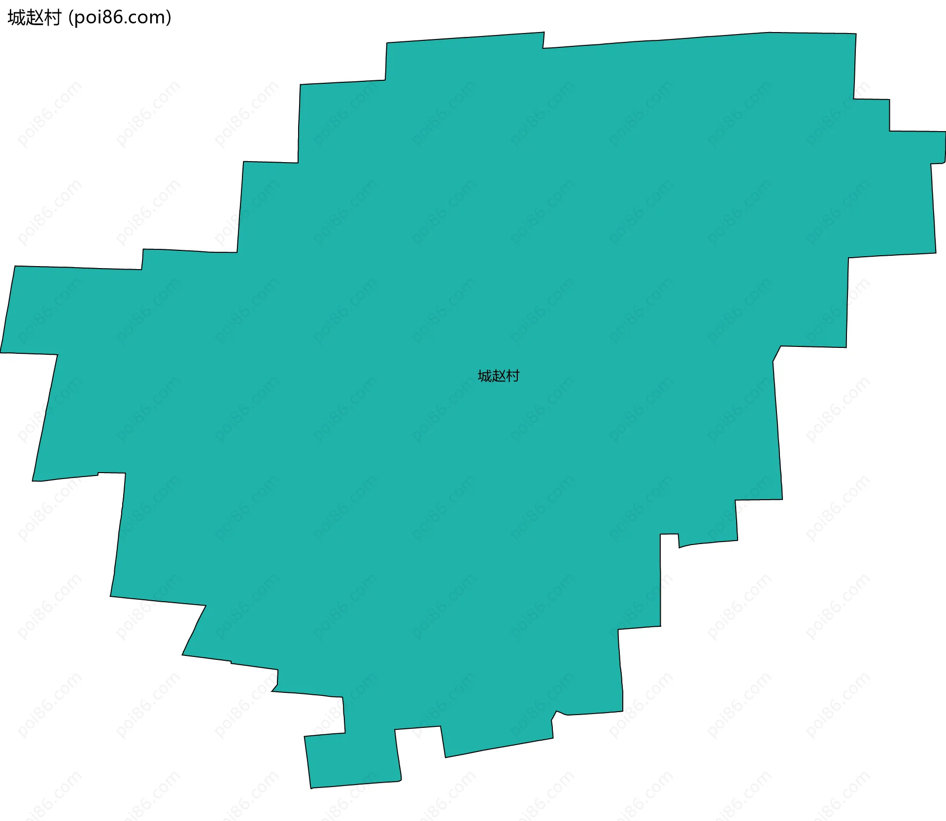 城赵村边界地图