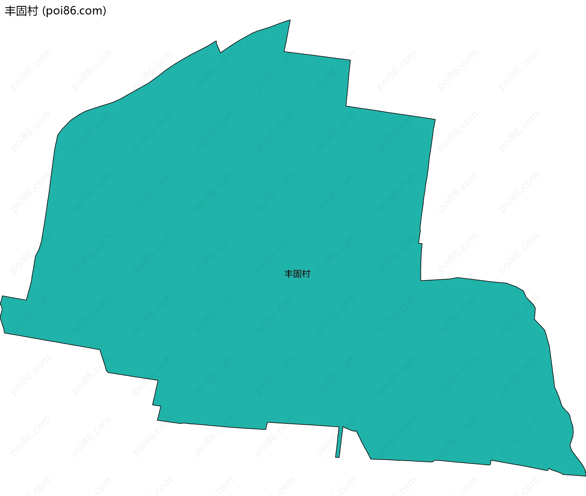 丰固村边界地图