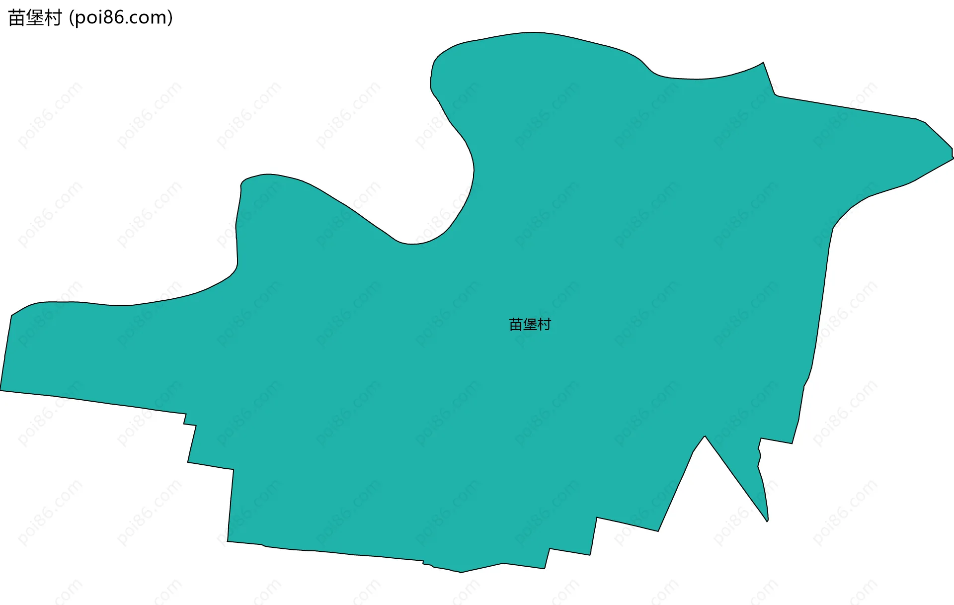 苗堡村边界地图