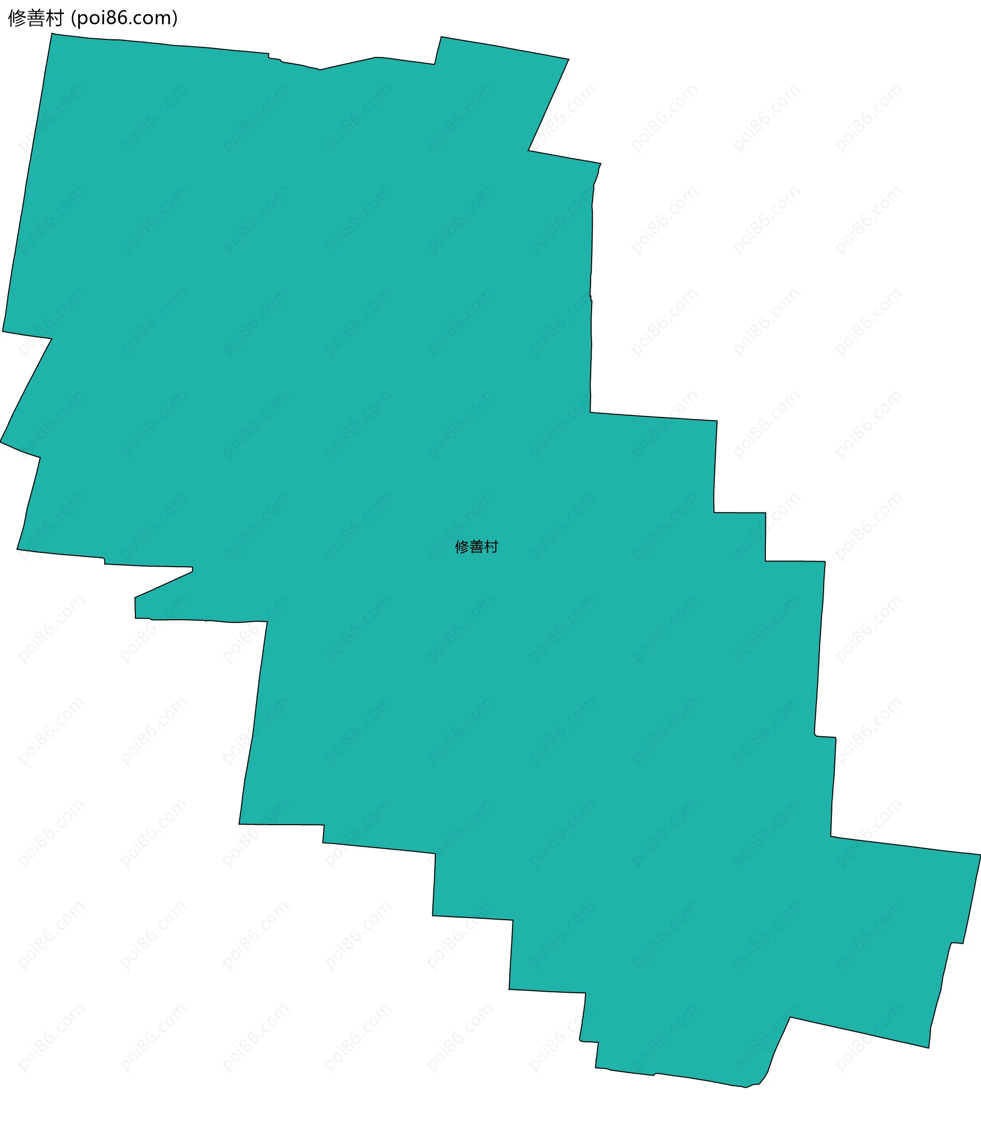 修善村边界地图