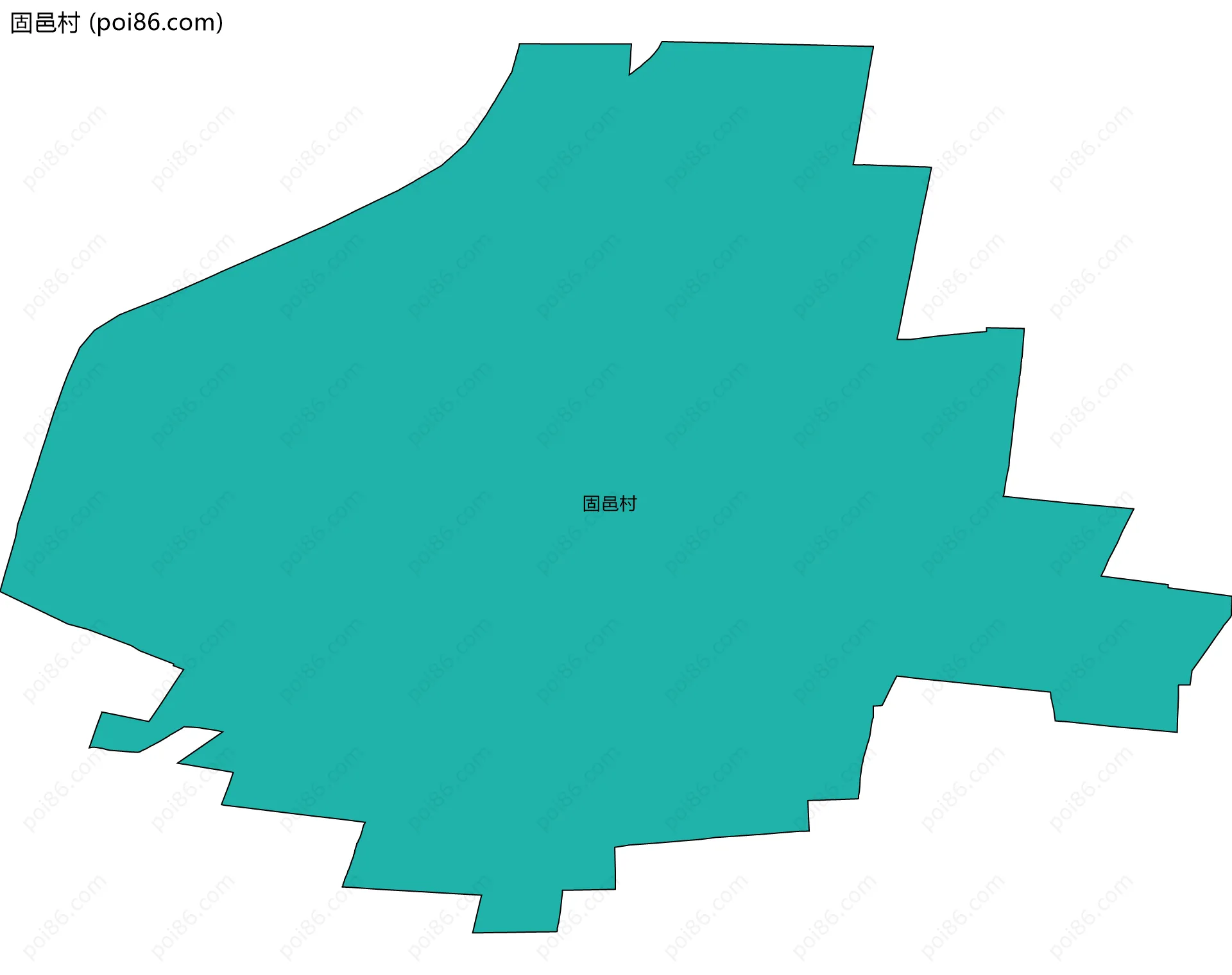固邑村边界地图