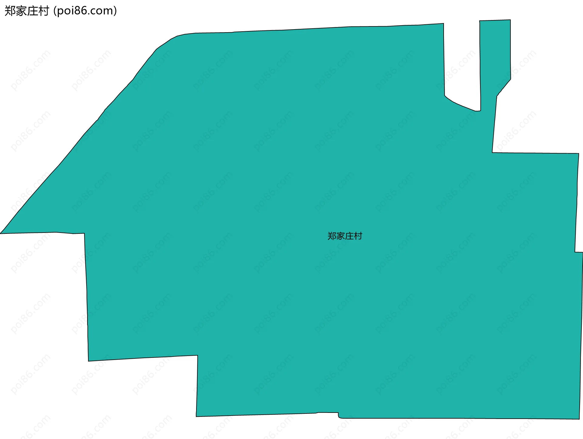 郑家庄村边界地图