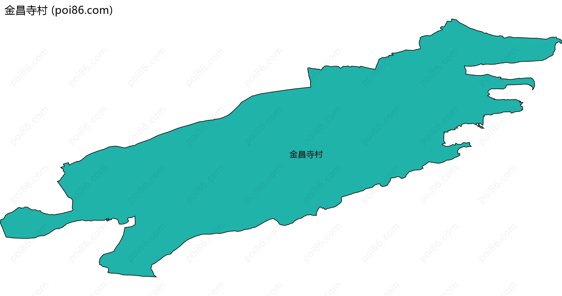 金昌寺村边界地图