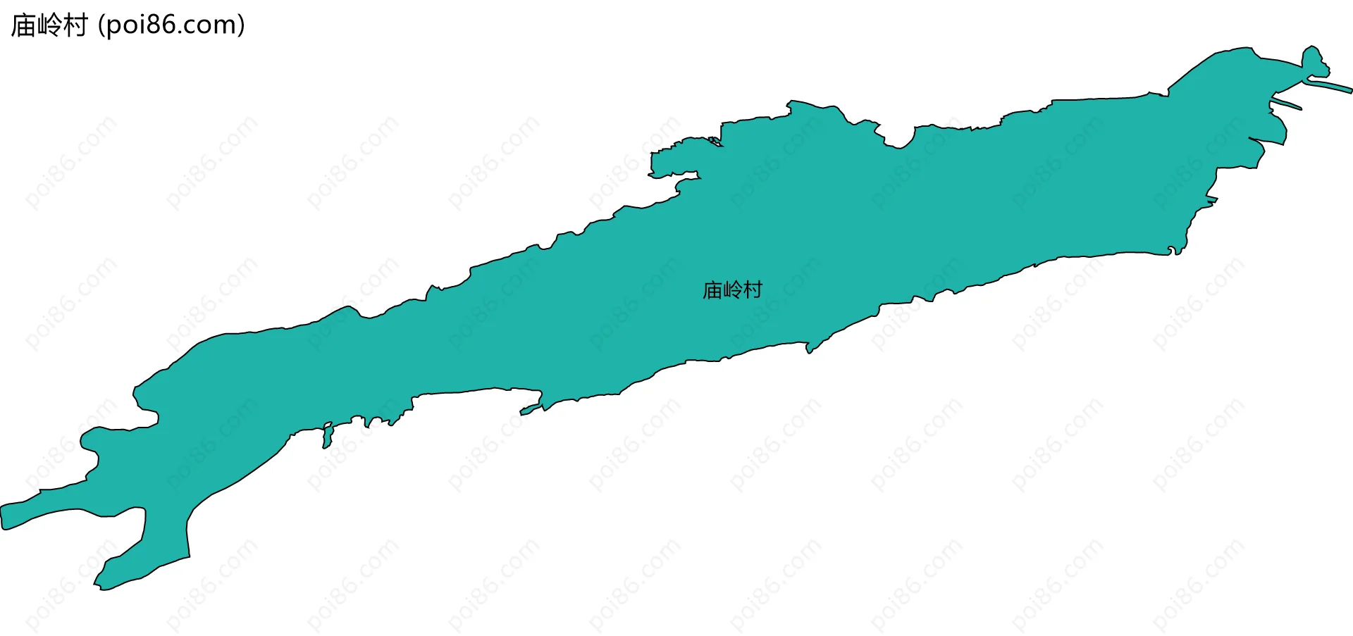 庙岭村边界地图