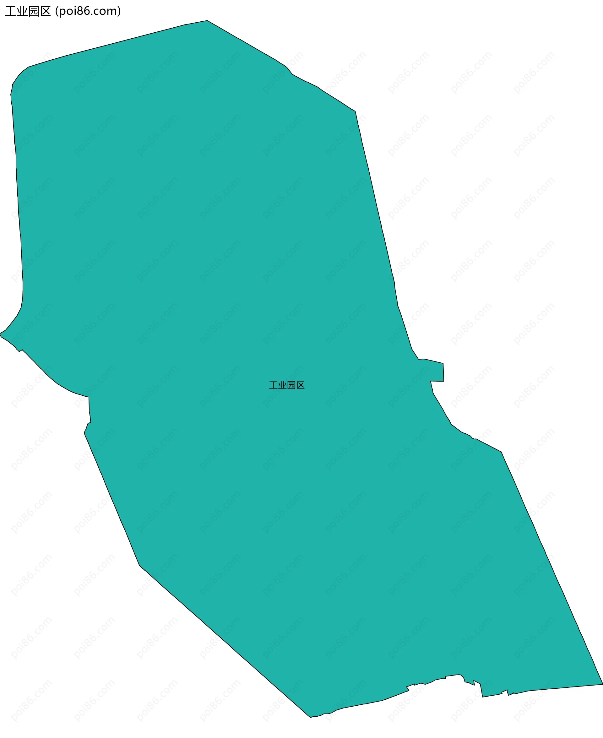 工业园区边界地图