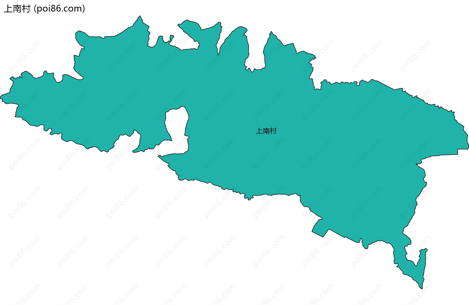 上南村边界地图