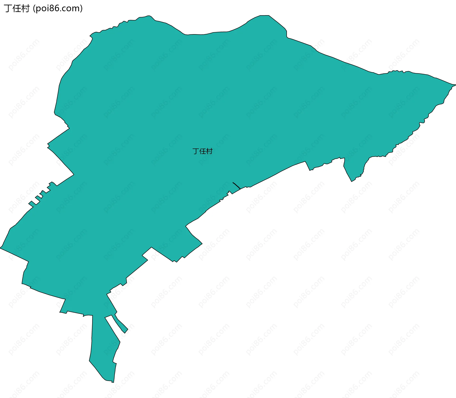 丁任村边界地图