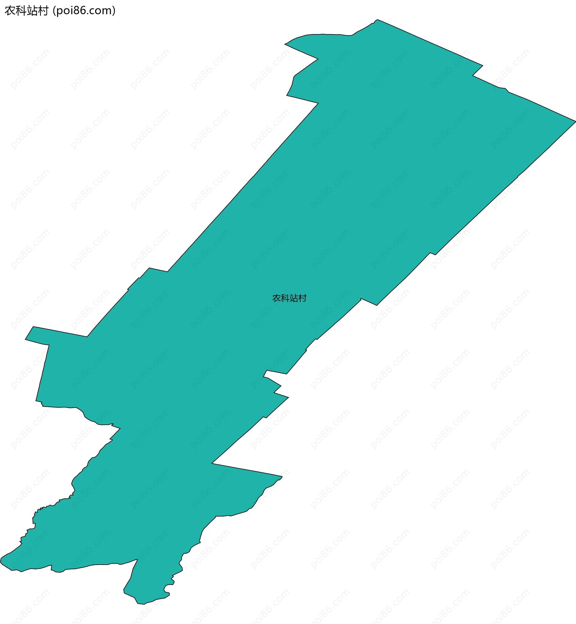 农科站村边界地图