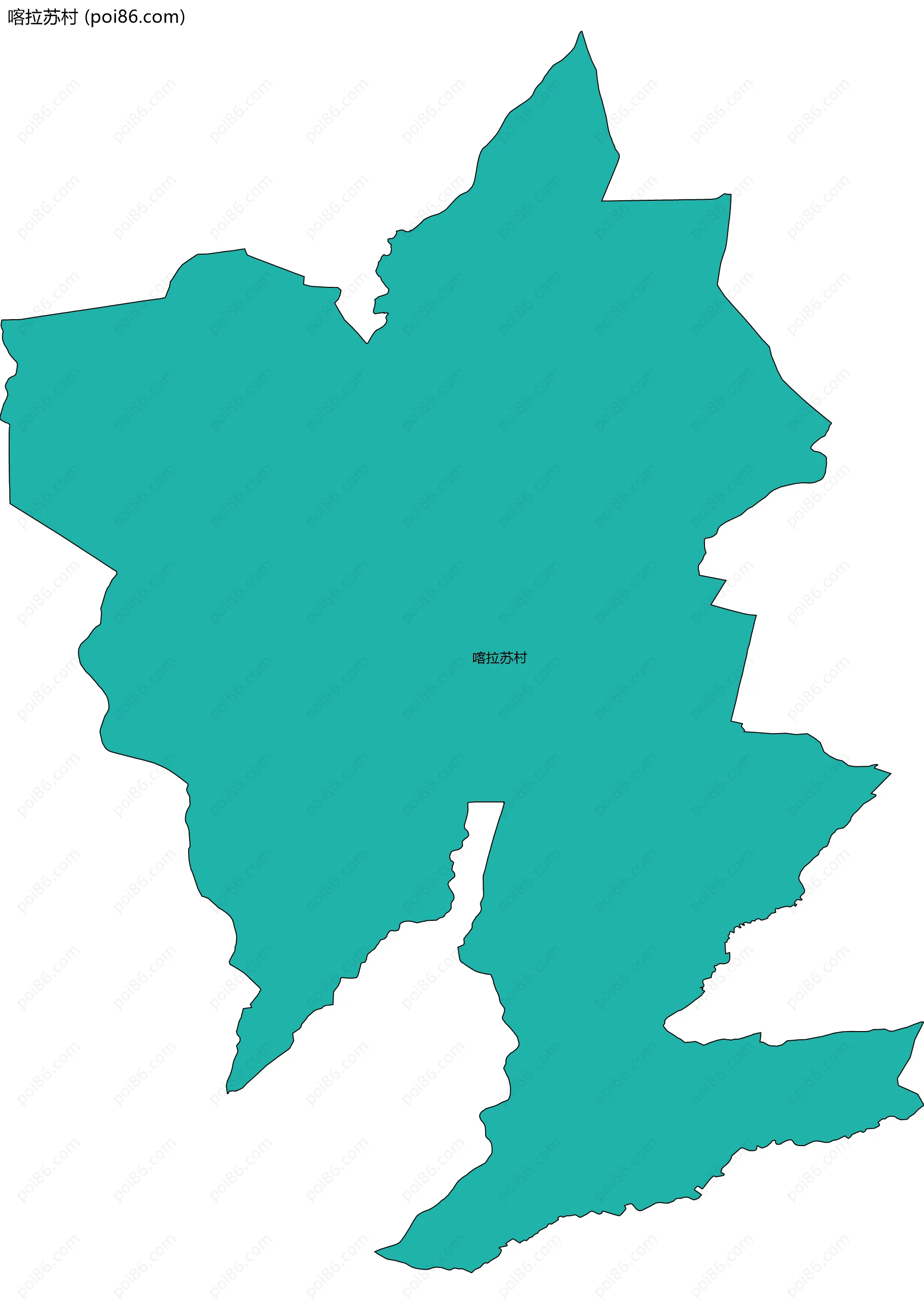 喀拉苏村边界地图