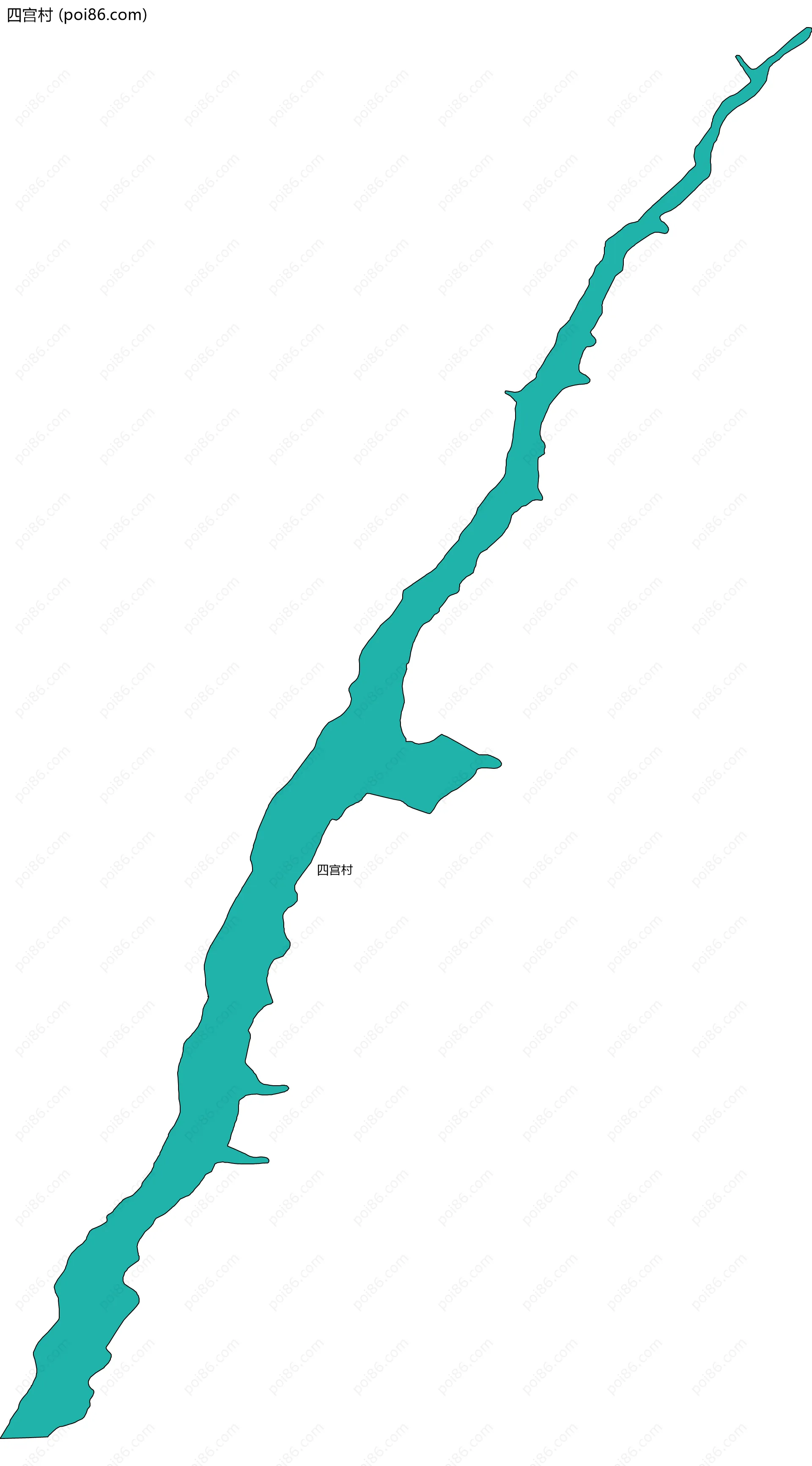 四宫村边界地图