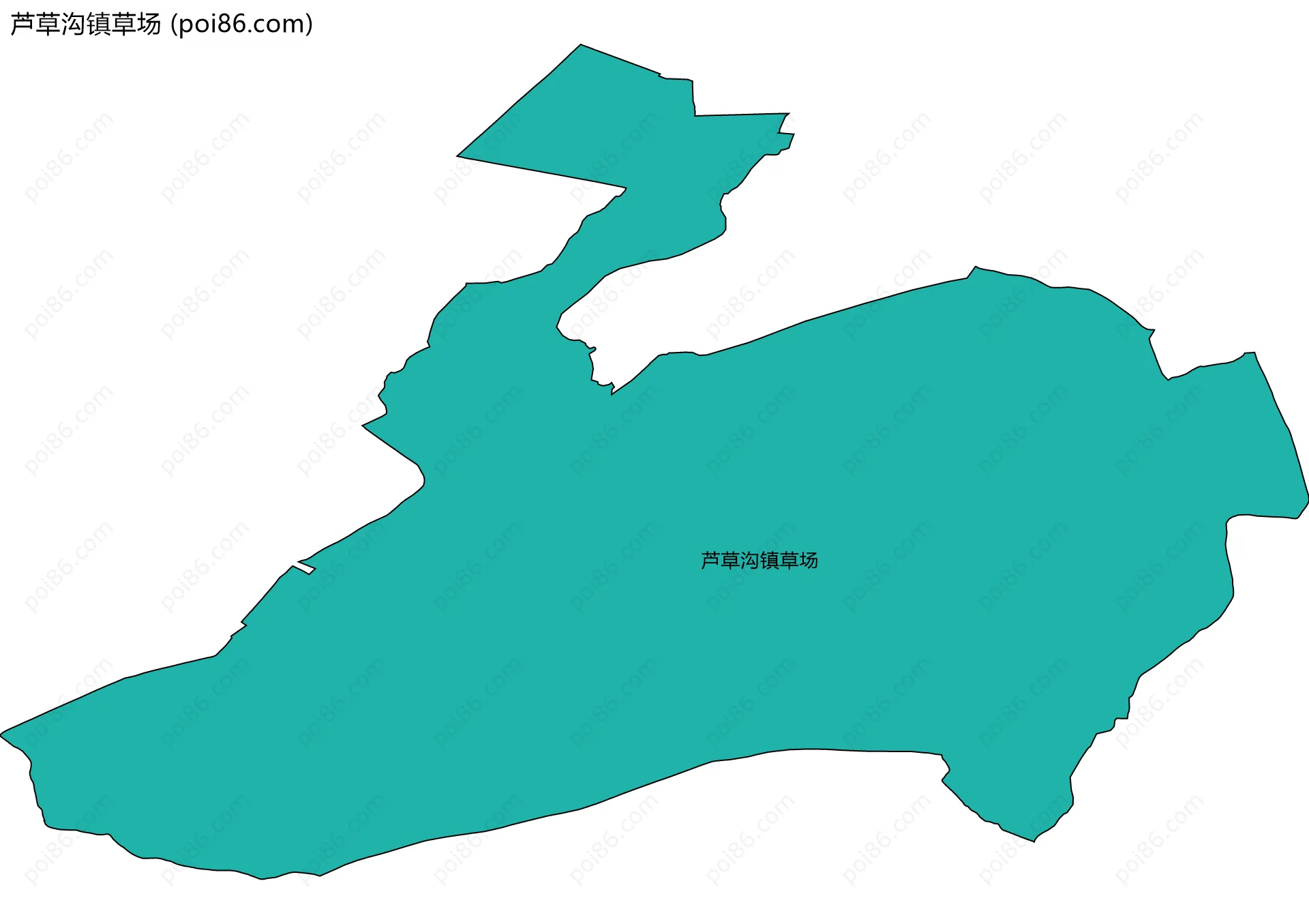 芦草沟镇草场边界地图