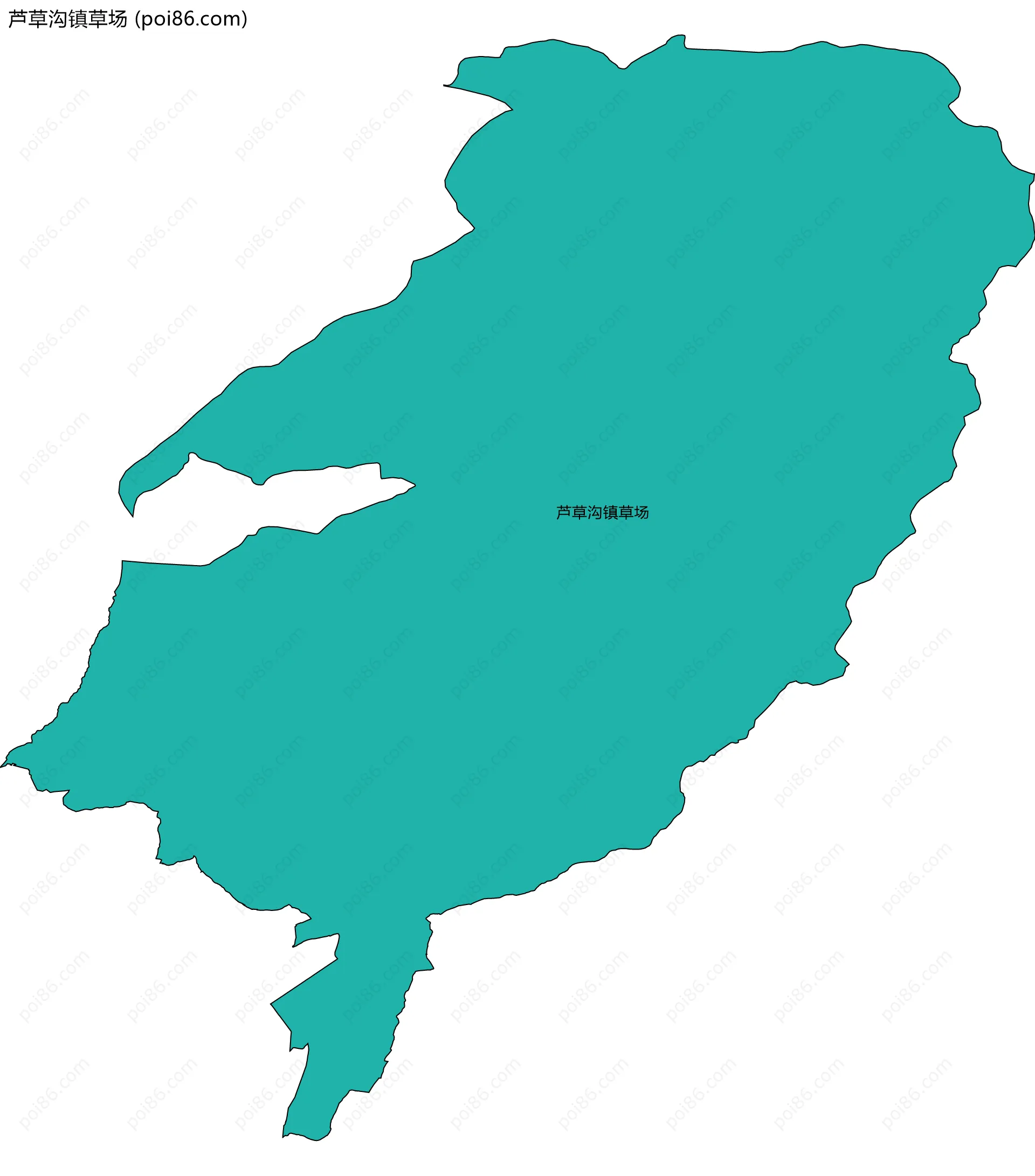 芦草沟镇草场边界地图