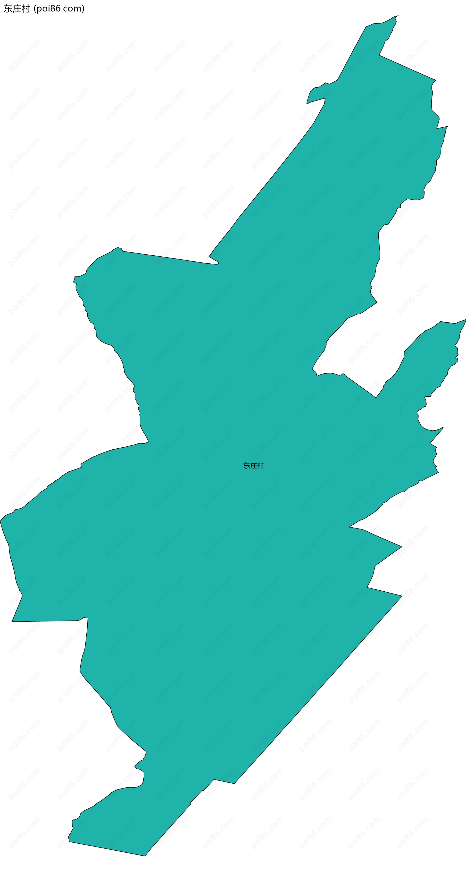 东庄村边界地图