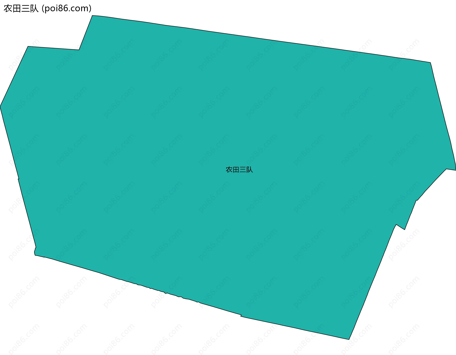 农田三队边界地图