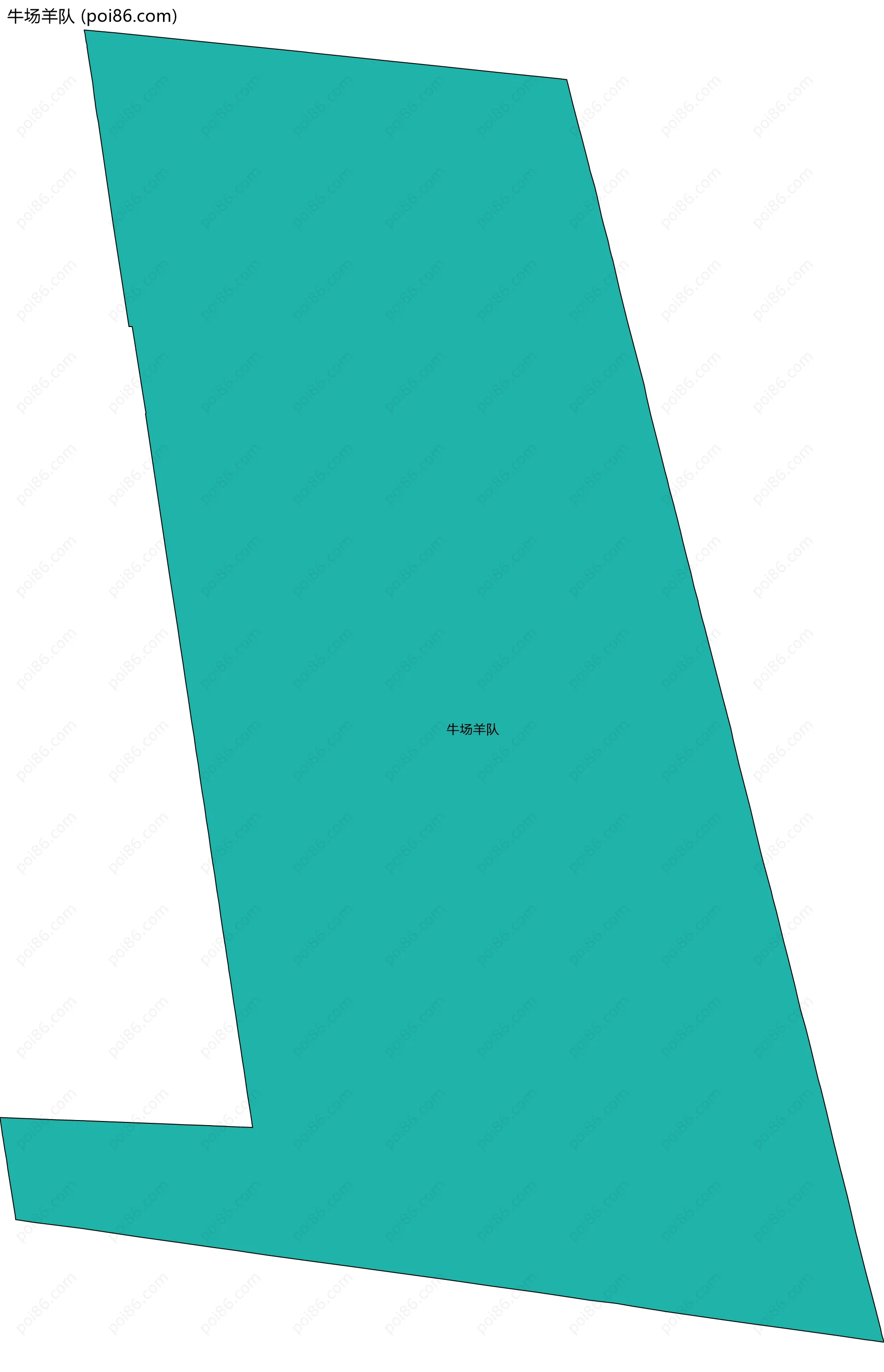 牛场羊队边界地图