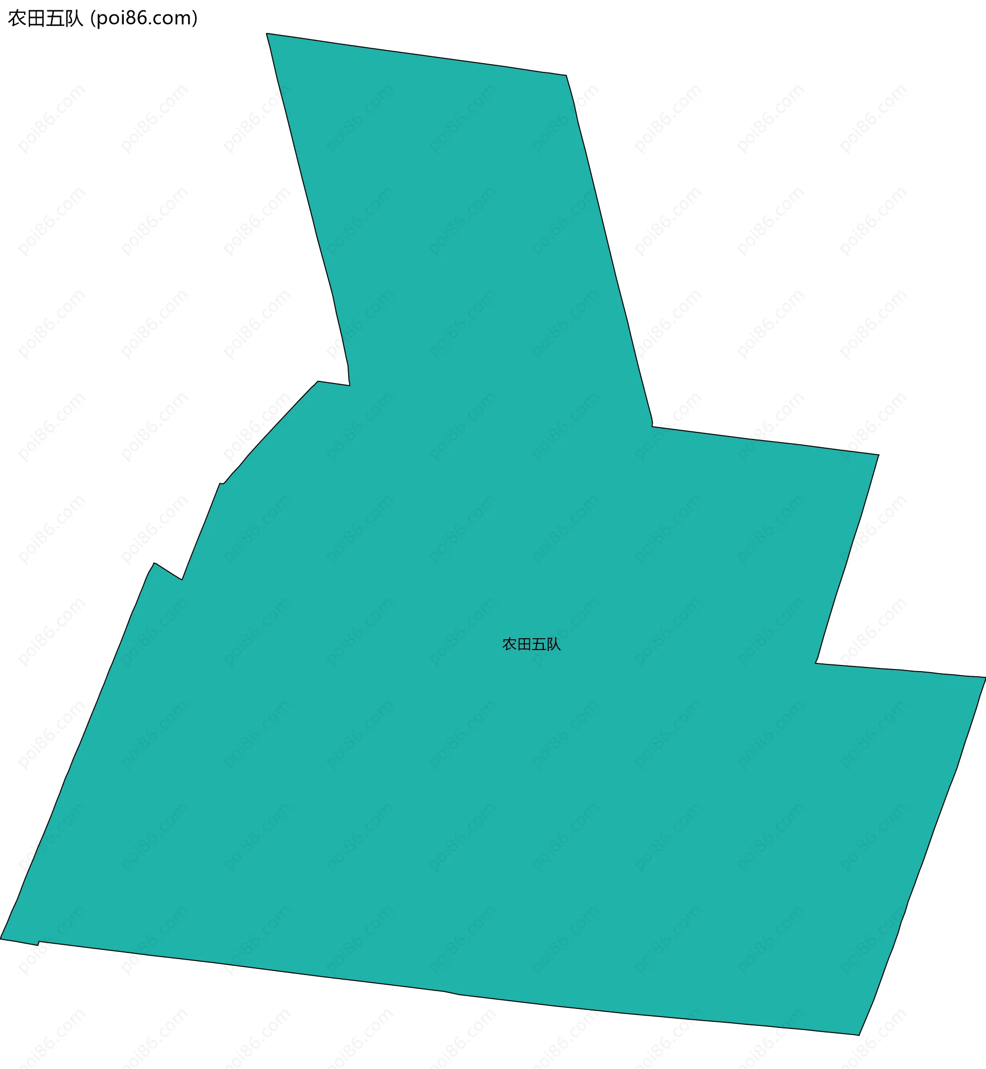 农田五队边界地图